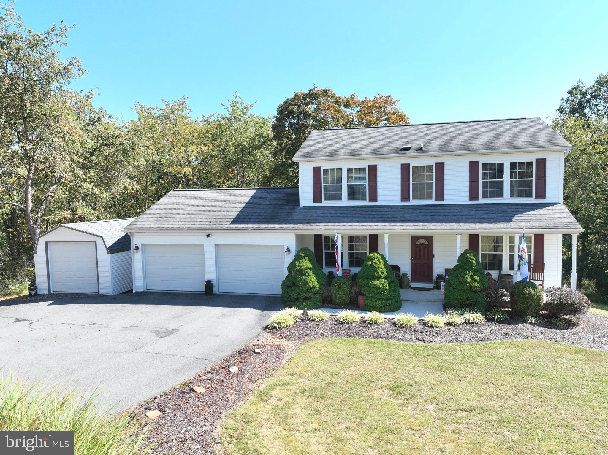 Welcome to Windover Hills Subdivision in Fort Ashby, WV!
This stunning Colonial-style home is tucked away in a prime Mineral County location, offering the perfect blend of comfort, charm, and convenience. Situated on a beautiful 1.35-acre lot at the end of a quiet cul-de-sac, this property provides both privacy and a family-friendly setting in one of the area’s most desirable neighborhoods.
From the moment you arrive, you’ll be impressed by the undeniable curb appeal—an oversized two-car garage, additional storage building with an overhead door, and a large welcoming front porch set the tone for all this home has to offer. Step out back and enjoy the massive deck, perfect for outdoor entertaining, with a partially wooded lot that enhances both seclusion and relaxation.
Inside, the home is clean, bright, and meticulously maintained. Sun-filled windows highlight the inviting floor plan featuring a spacious country kitchen, formal dining room, and generously sized bedrooms with plenty of closet space. The fully finished basement provides even more living space—ideal for a family room, home office, gym, or entertainment area.
Whether you’re hosting gatherings, enjoying quiet evenings on the deck, or watching children play safely in the neighborhood, this property checks every box. Don’t miss your chance to own this exceptional home in Windover Hills. Schedule your private showing today—homes like this don’t last long!