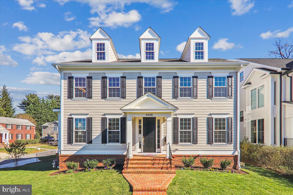 Location, location, location! Perfect for access to downtown DC, upper northwest, and
Bethesda. This gorgeous, new 4-level home is in East Bethesda. Walk to the restaurants and
shops in downtown Bethesda, the Redline Metro NIH/Walter Reed station, and Lynbrook Park.
Designed and built by Afnan & Co., this premium construction home features 5 bedrooms and
4.5 baths. The main level features abundant natural light and an open concept design with a
chef’s gourmet kitchen, white cabinets, marble backsplash with satin brass inset, quartz
countertops, center island and a sun-filled great room with gas fireplace. An oversized formal
dining room includes a large bay window and is flanked by a butler pantry and walk-in pantry,
and a large set of elegant glass doors leads from a spacious hallway to a flex room that is
perfect for telework. A powder room completes the main level. The level rear yard is enclosed
by a cedar privacy fence and includes a spacious brick patio with a natural gas connection that
is ready for your grill! A large, light-filled staircase leads to Upper Level I with a luxurious
primary suite with a large walk-in closet with California Closets, a tray ceiling bedroom and a
spa-like bath with a double vanity, vessel tub, large linen closet, a separate toilet room, and an
oversized, walk-in shower with dual heads. Two oversized, secondary bedrooms with large
closets and a large buddy bath and a convenient laundry room complete Upper Level I. On
Upper Level II you will find a very large 4 th bedroom, a 3 rd full bathroom and a flex space that is
perfect study or hangout area. The finished, walk-out lower level includes a 5 th bedroom with
an on-suite full bath that is perfect for an au pair, nanny, or guests. The open recreation room
is soaked in natural light from the double glass walkout doors, perfect as a second family room
or game room. A mudroom with built-in cubbies and a very large walk-in closet lead to an
oversized, 1-1/2 car garage with lots of storage space and an EV charging receptacle included.
Two unfinished mechanical rooms and several extra closets provide ample storage area. Part of
the Bethesda-Chevy Chase school cluster. This home, with its light, airy finishes and satin gold
accent hardware throughout, blends to best of classic architectural design and modern details,
ready for you to move right in!