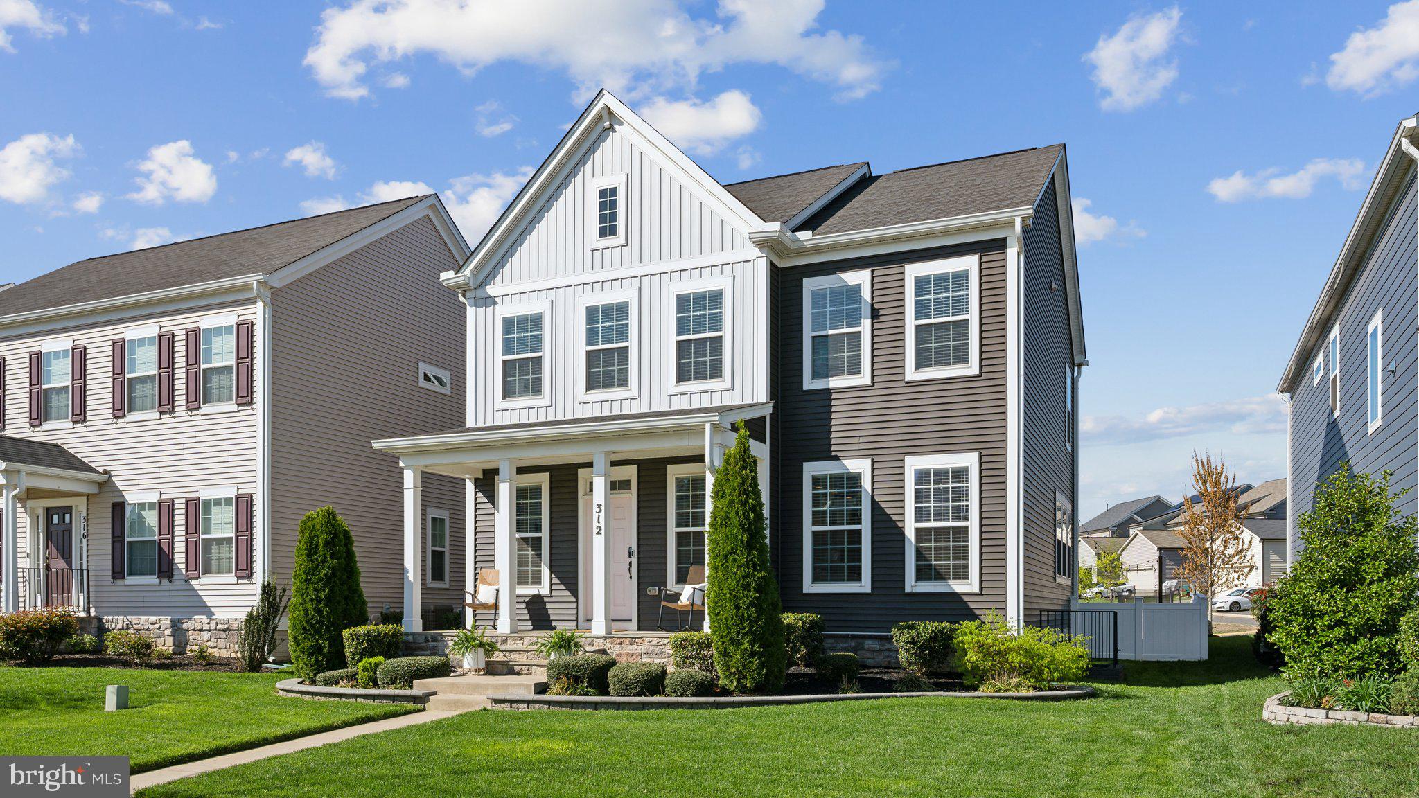 Welcome to Your Dream Home in amenity-rich Embrey Mill in North Stafford! This beautifully maintained home offers 5 bedrooms, 3.5 baths, and over 3,100 finished sq. ft. of stylish living across three fully finished levels. From the moment you arrive, the lush landscaping and inviting covered front porch set the tone for relaxed, modern living. Inside, the main level features an inviting open floor plan with soaring 9-foot ceilings and new luxury vinyl plank flooring (2024), creating a fresh, welcoming space that’s as functional as it is eye-catching. The designer kitchen is a true showstopper with 42” wood cabinets, stainless appliances, Quartz counters, subway tile backsplash, gas cooking, walk-in pantry, and an oversized island—perfect for casual meals, catching up over coffee, or hosting friends. The sunlit great room showcases a striking custom accent wall and sleek electric fireplace, creating a cozy yet contemporary space that’s perfect for both unwinding and entertaining. Just off the garage, a thoughtfully designed mudroom adds function and style, keeping daily essentials neatly tucked away. There is easy access to the fenced backyard through the back door. Step outside to a beautiful stamped concrete patio with a built-in seating wall—ideal for al fresco dining or laid-back evening gatherings. Ambient lighting sets the mood for relaxed nights under the stars. Back inside, oak stairs lead you to the upper level, where you’ll find four generously sized bedrooms with new carpet in 2024, offering plenty of space for rest, play, or quiet time. The serene owner’s suite is a true retreat, featuring a tray ceiling, a spacious walk-in closet, and a convenient built-in coffee bar with a quartz countertop and mini-fridge—perfect for early mornings or winding down after bedtime. The private ensuite bath feels like a spa, with a tiled shower, dual vanities, and elegant ceramic tile flooring. One of the secondary bedrooms also includes its own walk-in closet, providing extra storage for toys, clothes, or seasonal items. The upstairs laundry room is a huge bonus, making it easy to keep up with daily routines without the extra trips downstairs.
The finished lower level offers incredible flexibility with a spacious recreational room that's perfect for movie nights, playdates, or hosting game-day gatherings. A standout feature is the eye-catching reclaimed wood accent wall, adding warmth, texture, and a touch of rustic sophistication to the space. A private bedroom and full bath make this level ideal for overnight guests or a quiet home office. There’s also a dedicated storage room—perfect for keeping seasonal gear, toys, or bulk household items neatly organized. This thoughtfully designed lower level brings both style and function to everyday living.
The current owners have thoughtfully invested over $55,000 in upgrades since the home was built, adding both value and comfort. New homeowners will enjoy the convenience of a full irrigation system, permanent Oelo exterior lighting for year-round ambiance, LVP flooring, fresh paint, new carpet, custom shelving in the garage, and a beautifully designed stamped concrete patio with a built-in seating area—perfect for outdoor relaxation and entertaining. The home's prime location offers walking distance to the fantastic community pool, two parks, and a spacious green space to the rear of the house. Embrey Mill Community amenities include 285 acres of open space, two pools, community center, Dog Park, community garden, playgrounds, multiple jogging/biking trails, soccer fields, fire pit, amphitheater, and fitness Center. The Acclaimed Jeff Rouse Sports Center with indoor pools and gym membership is only minutes away. Great location to I-95 express lanes, Embrey Mill Town Center with Publix grocery store, commuter lots, Stafford Hospital, restaurants, and shopping. Easy commute to Quantico and the FBI Academy. Enjoy the 3D Matterport Video and make the this your new home!