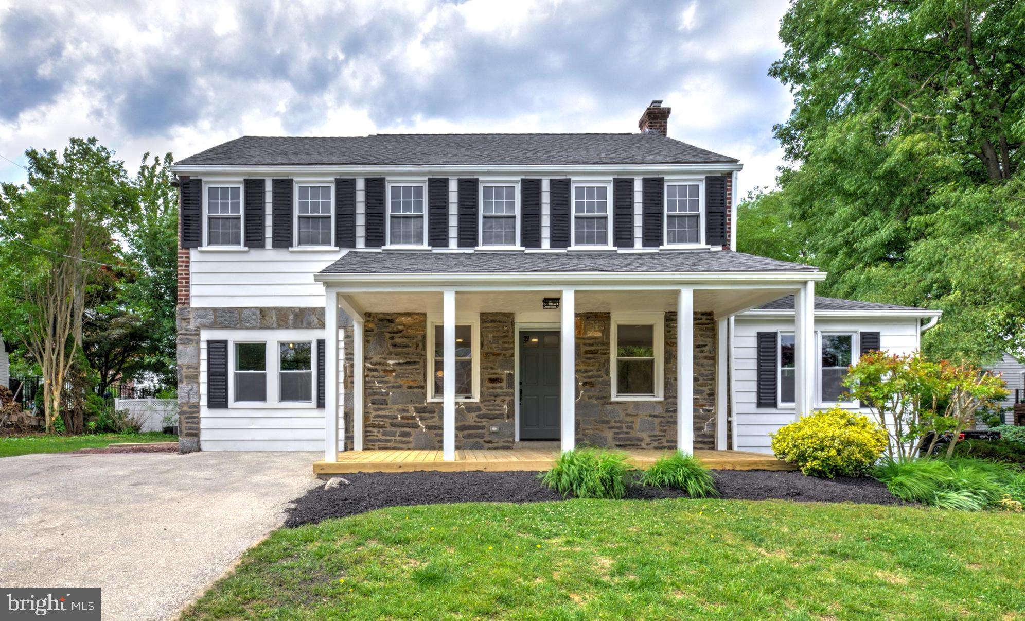 Welcome to 300 Walnut Place, a beautifully updated 4-bedroom, 2.5-bath home where modern finishes and thoughtful updates come together to create a truly inviting space. From the moment you arrive, the home’s charming stone exterior and refreshed front porch create warm curb appeal and a welcoming first impression. Step inside to discover a bright and open main living area enhanced by all-new luxury vinyl plank flooring, recessed lighting, and fresh paint throughout. The spacious living room, dining area, and kitchen flow seamlessly together, making everyday living and entertaining effortless. The stunning kitchen is sure to be the heart of the home, featuring stylish two-tone cabinetry, upgraded quartz countertops, new appliances, and a large center island perfect for gathering, serving, and preparing meals. The main floor also offers a peaceful primary bedroom filled with natural light from several windows, along with a beautifully updated en-suite bathroom complete with a walk-in shower and new vanity. A convenient half bathroom and laundry area add functionality to the main level. Upstairs, you’ll find three additional comfortable bedrooms and a fully renovated full bathroom featuring a tiled tub/shower combo, new vanity, and updated fixtures.
The finished lower level expands the living space even further with plush new carpeting, creating the perfect setting for a family room, playroom, home office, or entertainment area. Additional updates include a new HVAC system with natural gas heating for year-round comfort and efficiency. Situated on a corner lot in a desirable Havertown neighborhood with easy access to major routes and highways, this move-in ready home offers the perfect blend of style, comfort, and convenience. Don’t miss your opportunity to make 300 Walnut Place your next home!