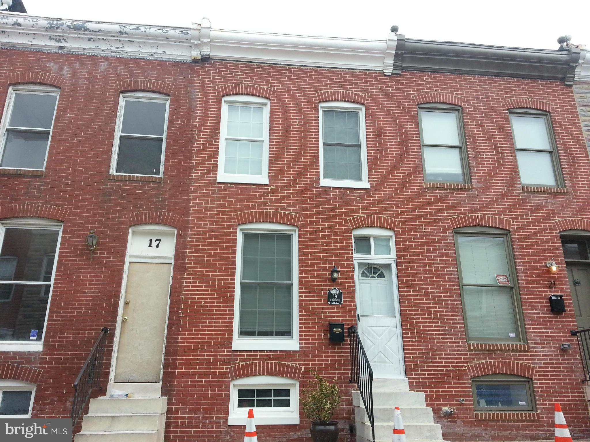 3 br town house close to park ,Hardwood flooring and recent improvements. 3rd br is downstairs buyer walked at  last minute sale approved at 90K
