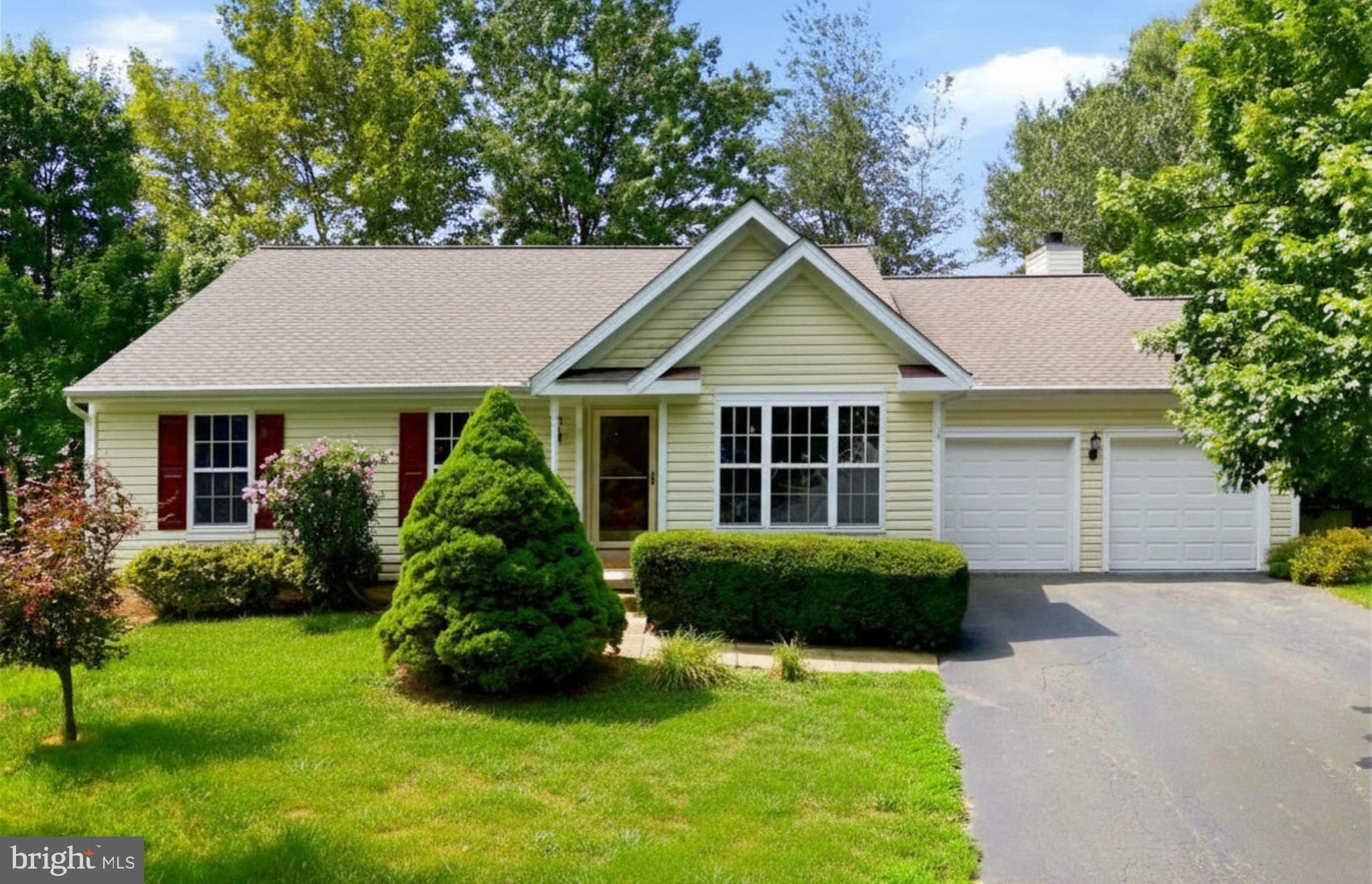 Welcome to this beautifully maintained rambler offering the ease of one-level living on a quiet cul-de-sac in Round Hill! The inviting floor plan features formal living and dining rooms, perfect for entertaining or everyday living. The updated kitchen boasts granite countertops, stainless steel appliances, abundant cabinetry, and opens seamlessly to the breakfast nook and spacious family room. Filled with natural light, the family room showcases a cozy fireplace and custom wood shiplap accent wall.  The private primary suite features a custom wall closet system and spa-inspired en-suite bath. Two additional bedrooms and a full hall bath complete the main level.  The finished lower level is an entertainer's dream with a spacious recreation room, dry bar, and pool table that conveys! A flexible bonus room, currently shown as a home office, offers endless possibilities for a gym, craft room, or guest space. You'll also find a full bath, laundry area, and utility room with a built-in workbench.  Outdoor living is just as impressive with a large deck overlooking mature trees that provide shade and privacy. Don't miss the hidden screened porch beneath the deck—a peaceful retreat ideal for relaxing with a book, enjoying your morning coffee, or creating your own outdoor oasis with a future hot tub.  This exceptional home offers the perfect combination of comfort, style, and space for entertaining—both inside and out!  The community offers access to Sleeter Lake, and features tot lots, paths, and is close to numerous wineries, breweries and outdoor adventures.