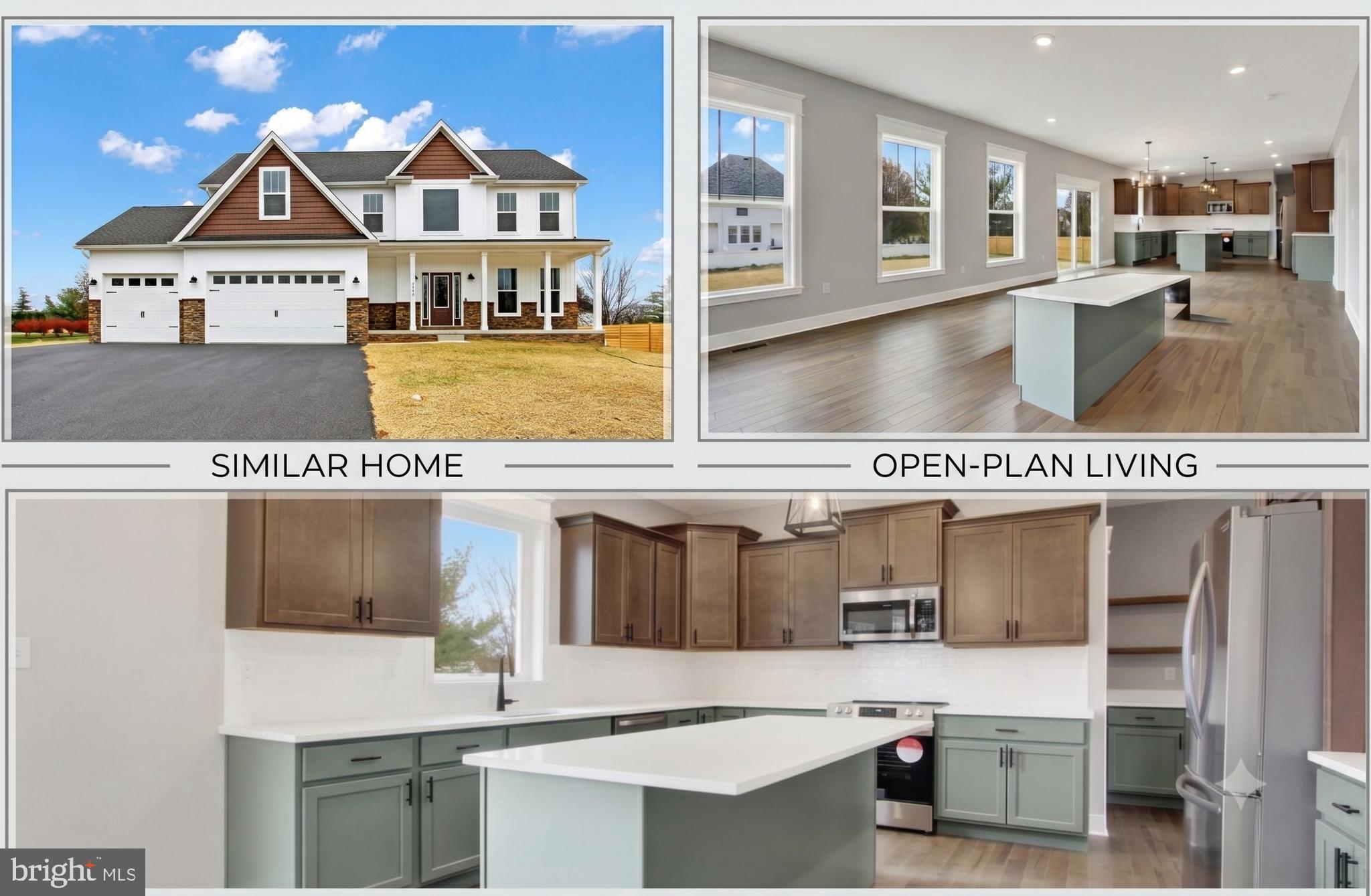 Must see!!! A timeless beautiful two-story home awaits a new growing family on lot 6 in
Pinnacle View Estates with literally no feature not handcrafted and custom. The attention to
detail you will find is second to none. A total of 2642 finished square feet with 4 bedrooms, a
formal dining room and a massive 3 car garage. On the main level you will find an open layout
with a huge kitchen featuring a 8’ center island. A walk-in pantry with shelves on 3 sides and a
coffee station bar area. From there you have a spacious breakfast nook that opens to a Great
room with stone surround gas fireplace. In front of the home, a formal dining room. The regal
open staircase will attract attention as the open railing in the upstairs hallway overlooks the
foyer. The oak stairs will bring you upstairs to the 4 spacious bedrooms. The Owners Suite is
just that, a beautiful suite that features 2 walk-in closets and a bathroom that you will want to
walk up to every morning. A free-standing tub and walk in tile shower!! His and her sinks with
Quartz or granite tops. The laundry from upstairs has been redesigned to give owners a walk-in
area and a cabinet space. The over 1200 unfinished square foot basement gives you so many
options to expand and the 9’ ceilings in the basement and 1st floor make this home feel even
bigger than it is! All this on a lot in the premier community in Waynesboro makes it a place you
have to see to believe. Many finish options to choose from ask for a showing with the builder
today! Standard options are so many please see the attached “anything but standard” standard
option sheet