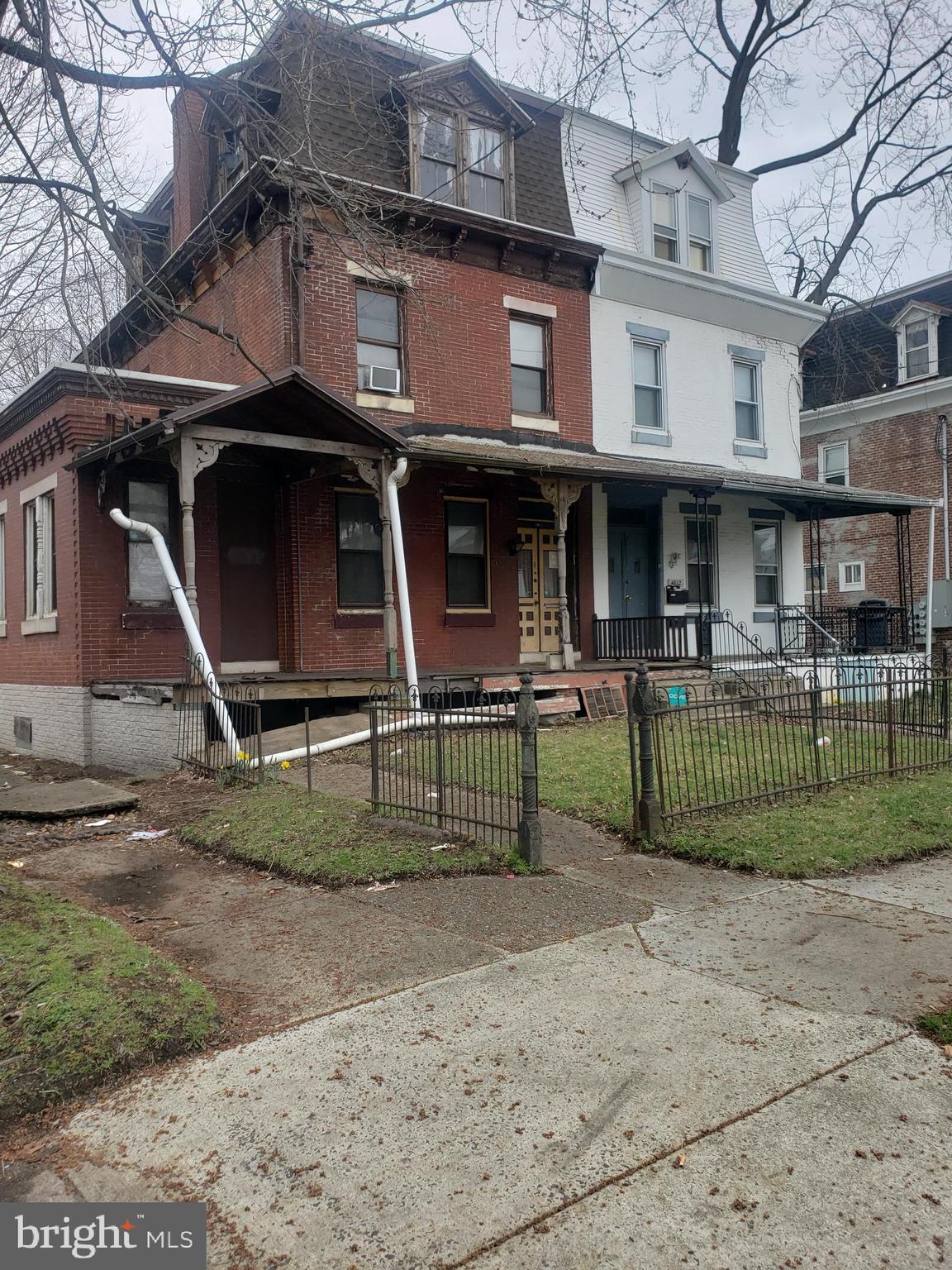 Opportunity is knocking for this investment opportunity in historic Disston Estates.  This home was built in 1899 .Huge brick twin corner property. In need of total rehab.  Offered as is.