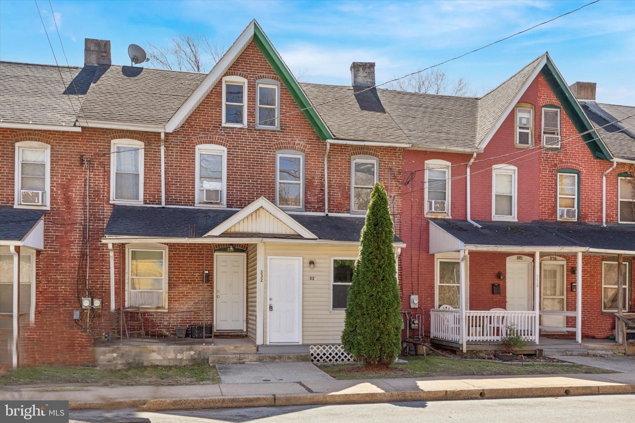Low Taxes! West End!! Super Clean, Completed Renovated Brick Rowhome with Gas Heat, Central Air, 2 Full Baths, Third Floor Finished Loft or 4th Bedroom, Walk out Basement, Back Covered Porch, Fence Yard and Off Street Parking. Welcome to 332 Valley Road Coatesville City. First Floor Features: Enclosed Front Porch with Exposed Brick Wall, Large Living Room with Open Staircase, New Kitchen with Stainless Steel Appliances, Back Covered Porch and Full New Bath. Second Floor Features: 3 Spacious Bedrooms, 1 Full Bath.  Third Floor: 4th Bedroom Loft. Unfinished Basement with Walk Out, Washer, Dryer Hook and Ample Storage. Conveniently Located to and Walking Distance to Historic Downtown Coatesville, Restaurants, Shopping, Parks, Coatesville Train Station, Route 82, Route 30 Bypass, Route 202, King of Prussia Mall and Pennsylvania Turnpike.