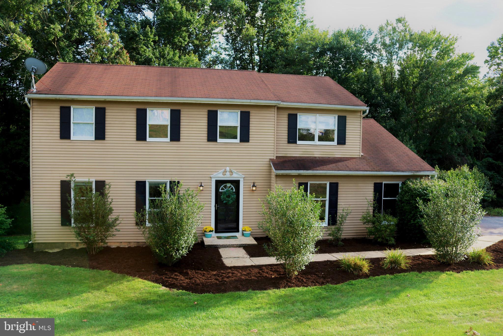 This updated (2016) and spacious colonial sits on a nice one acre lot backing up to trees in a community just minutes from 83.  It boasts large rooms, including bedrooms,  newer flooring and carpet, fresh paint, VERY large master suite with walk-in closet, space for office or nice sitting area, family room with hearth and sliders to large deck, completely finished and open basement with patio sliders to back patio, oversized 2 plus car garage shelving,  pull down steps to additional attic storage.  Just too much to mention.  Must come see!!
