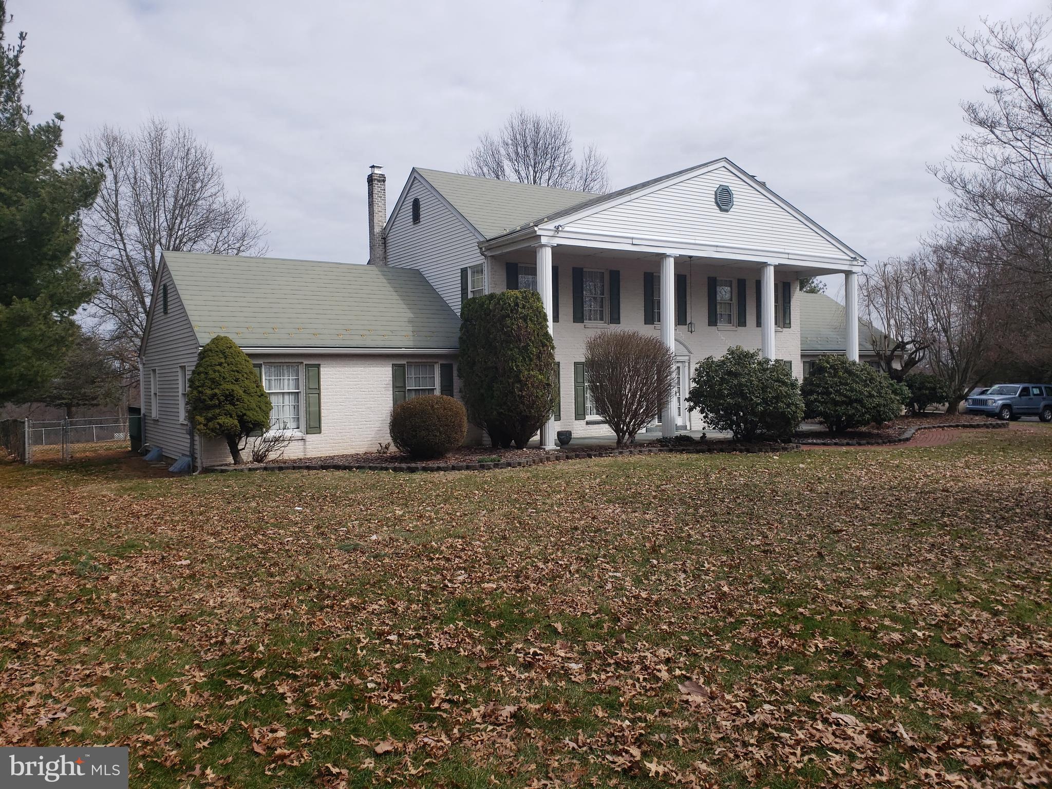 Enjoy the country in this stately home on 39 bucolic acres located only minutes from the more metropolitan areas of the Lehigh Valley. Nicely treelined, paved driveway leading to main home which continues on to 2nd accessory home. Main dwelling has 1st floor bedroom, fireplace in dining room, wood stove in family room. There is an expansive, 3 season, enclosed patio leading to a fenced yard area for pets. Additional home included on property is sufficiently buffered from main residence. 2nd dwelling has 1,436 Sq. Ft. living area, 8 rooms, 4 BRs and 1 bath. Additionally, there is a 30' x 18' storage building with overhead door.