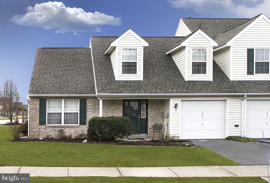 The Orchards-Maintenance free end unit town home with 1st floor Master bedroom, gas heat with central air, nice patio & 1 car garage. 2nd bedroom/office on 1st floor. 2nd Floor loft & bedroom with bath. New gas furnace & A/C 2014. HMS Home Warranty included. Walk to parks & library. Convenient to shopping, restaurants, & train station. Lancaster, Hershey, Harrisburg, & York only 20-30 minutes.
