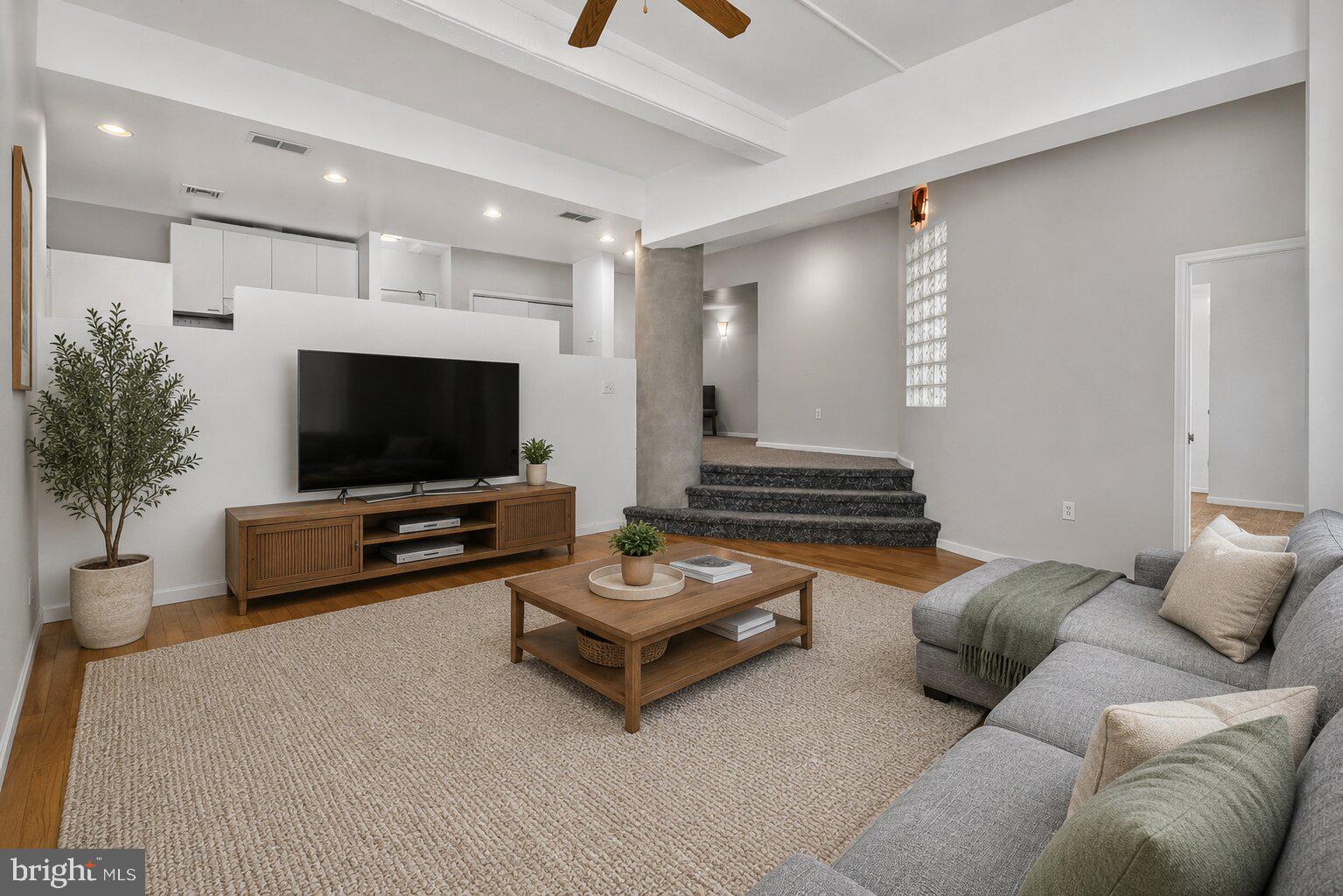 Welcome to The Commons at New Street, where spacious city living meets unbeatable convenience in the heart of Old City. This rarely available 2-bedroom, 2-bathroom corner residence offers over 1,400 square feet of living space, two deeded parking spaces, and soaring 12+ foot ceilings that create an open, airy feel throughout.

Located on the fourth floor, this sun-filled corner unit is flooded with natural light from oversized windows and features a thoughtfully designed floor plan with generous living and dining spaces. The home includes two full bathrooms, a walk-in closet, abundant storage, an in-unit washer and dryer, and central air conditioning—providing all the comforts of modern city living.

Move right in and enjoy the home's spacious layout as-is, or personalize it to reflect your own style and vision.

The Commons at New Street offers residents a newly renovated lobby, elevator, secure bike room, and private parking lot. Outside your door, you'll find the best of Old City, including award-winning restaurants, coffee shops, boutiques, art galleries, and historic landmarks, with easy access to I-95, I-76, and the Ben Franklin Bridge. Schedule your tour today!