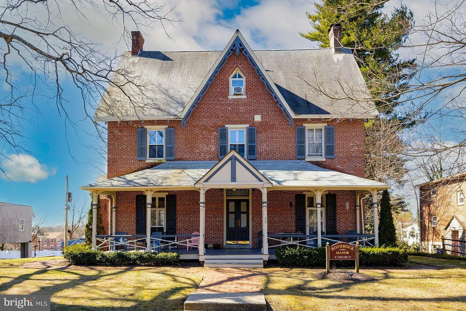 Available 1st week of March 2024. highly sought-after West Chester Borough location across from the West Chester borough library. The well-known "Rothrock Manor" gorgeous Victorian corner property circa 1859 is offering 1st floor Lg 1 bedroom apartment. Front open shared porch, Vestibule, mailroom, Digital entry into this magnificent building. Just to the left in the foyer before the stairs. Entry into the Living room (15.10 X 14) additional 4 closet storage, Modern e/i kitchen (14.3 X 7.3) granite countertop, with gas range, garbage disposal, d/w,, b/i Microwave, plenty of cabinets, o/entrance/exit South facing to Darlington Street. Large Bedroom (19.3 X 13.3), gas fireplace, huge closet 2 windows, window seats. Full bathroom Double stall shower with stackable laundry next to the bathroom. Beautiful woodwork throughout. (crown molding, chair-rail and wainscoting). High ceilings in this apartment. Both the front open porch and rear yard are common area to be shared by all tenants in the building. Tenant pays gas/electric. Free on street parking. Only a few blocks to the center of town. Library across the street pets considered on a case-by-case basis.

Bathroom shower only 7.5 x 3.8
Additional floor space to the door. 9.3 x 6.7