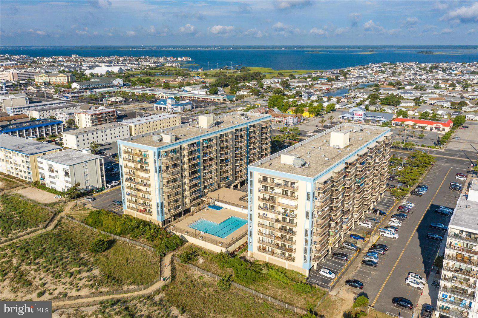 This well maintained 1 bedroom, 1 bath, ocean view condo shows true pride in ownership. The building offers  two elevators and an elevated private pool right on the beach.  Spend your days in the sand and your late afternoon and evening at the pool.  It doesn't get better than this. The private balcony provides an amazing view of the beach and ocean as well as a summer sunset view to the west. The Braemar Towers is a well run building offering many amenities including an outdoor pool, game room, fitness center, and tennis courts. A storage locker located on the ground level allows storage of your beach accessories. Nearby restaurants include the Crab Bag, Alley Oops, and Albertino's. Northside Park is just a few blocks to the south. This is the best in beach front living. Welcome to the beach!!!