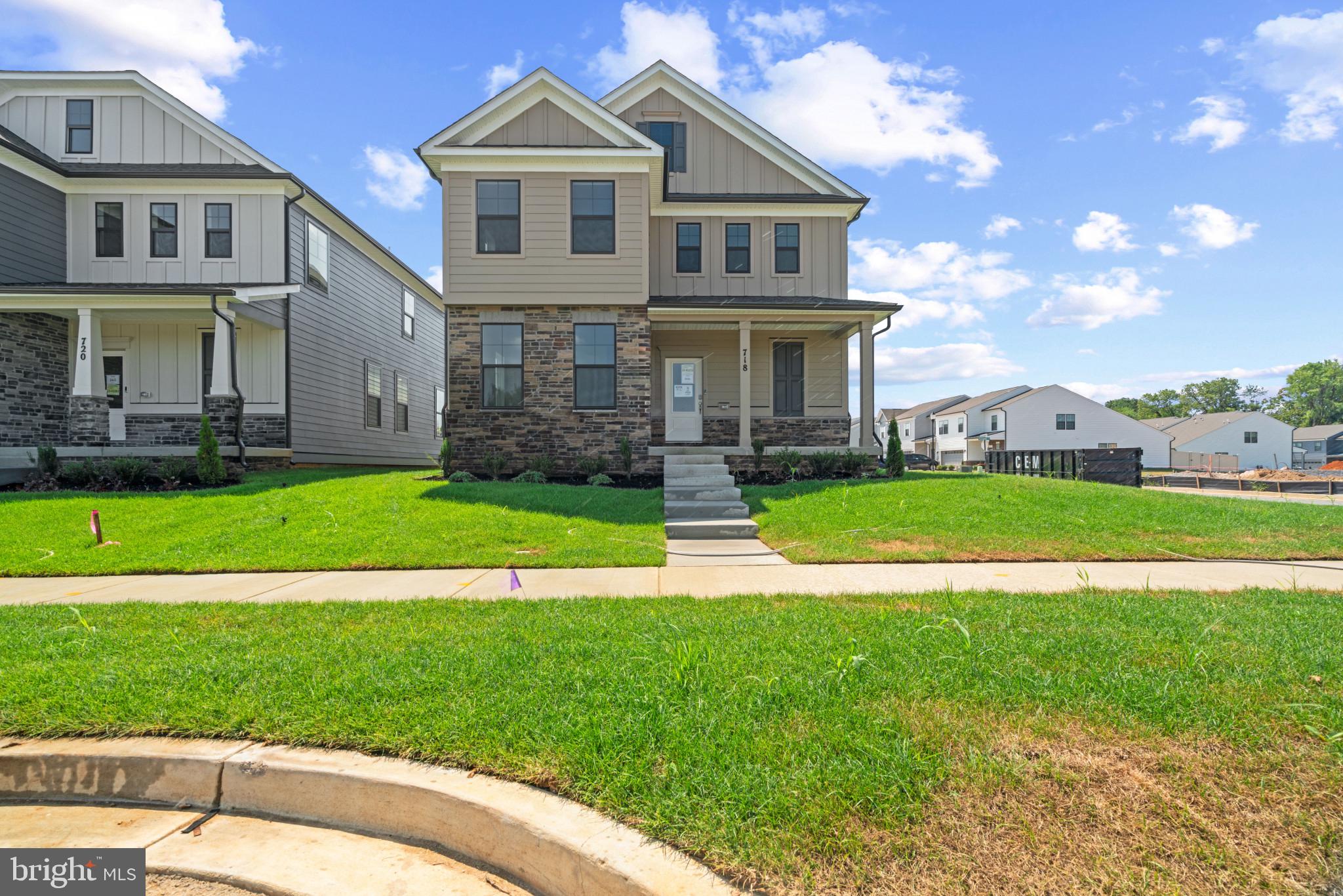Brand New 5BR/5BA Home – Move-In Ready August – Just 1 Mile from Downtown Frederick!

Be the first to call this stunning 5-bedroom, 5-bathroom Neo Traditional home yours—perfectly situated just one mile from the heart of Downtown Frederick! This brand-new construction offers the best of both worlds: top tier curb appeal with modern finishes and thoughtful design.

Step inside to a spacious, open-concept layout filled with natural light, elegant details, and designer upgrades throughout. The gourmet kitchen features quartz countertops, stainless steel appliances, a large island, tons of cabinetry for storage, and a pantry—all included. Wide plank flooring, upgraded tile, and recessed lighting add warmth and sophistication on every level.
The luxurious primary suite offers a private retreat with a spa-inspired bath, featuring dual vanities, an oversized frameless glass shower, and a walk-in closet. Each of the five bedrooms has access to its own full bath—ideal for families, guests, or multigenerational living.

Enjoy extra living space in the finished basement, perfect for a home theater, gym, or office. Outside, a covered front porch and professionally landscaped yard offer room to relax and a side yard to entertain.

Everything is included—from appliances to smart home features—and the builder is offering limited-time incentives for qualified buyers!