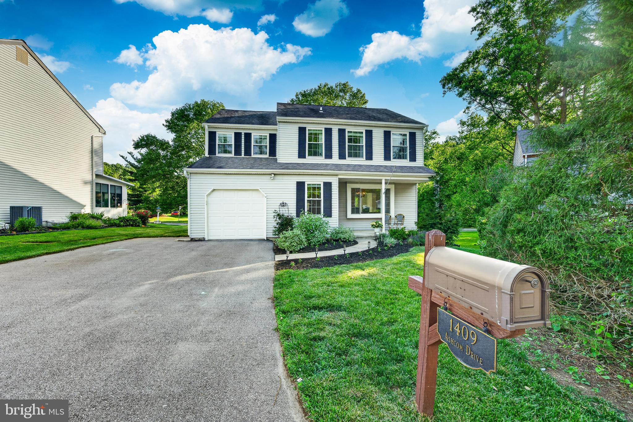 Welcome to Victoria Crossing in the highly regarded Downingtown Area School District! This beautifully maintained 4-bedroom, 2.5-bath home offers flexible living spaces, an inviting backyard, and numerous recent improvements, including new engineered wood flooring throughout, a remodeled hall bathroom, and a new HVAC system and hot water heater installed in 2024. Mature, low-maintenance landscaping, a covered front porch, an extended driveway, and an attached one-car garage create a welcoming first impression. Inside, abundant natural light and cohesive flooring enhance the home’s warm, move-in-ready feel. The front living and dining areas provide flexible space for entertaining, working from home, or everyday living, while an oversized picture window, decorative mantel, and elegant lighting add character. At the heart of the home is a bright, updated kitchen featuring quartz countertops, white cabinetry, a marble backsplash, stainless steel appliances, a new stove, Bosch dishwasher, and reclaimed wood shelving. The kitchen flows easily into the dining and entertaining spaces, making the layout especially well suited for gatherings. Just beyond, the spacious family room offers a comfortable place to relax with a wood-burning fireplace, abundant natural light, and direct access to the updated wood deck. A remodeled powder room and convenient first-floor laundry room complete the main level. Upstairs, the primary suite features a walk-in closet and a remodeled en-suite bathroom with a tiled walk-in shower, built-in niche, and updated fixtures. Three additional well-proportioned bedrooms provide flexibility for family, guests, or home-office space. The newly remodeled hall bathroom includes a Bath Fitter lifetime warranty. The unfinished basement offers substantial storage and flexible space for a future recreation area, home gym, workshop, or hobby room.  Outdoor living is equally inviting. The expansive deck overlooks the level backyard, with steps leading to a paver patio and fire pit. Convenient access to neighborhood walking trails adds even more appeal, creating an ideal setting for summer evenings, entertaining, or relaxing with friends and family. A detached shed, added in 2024, provides additional storage for lawn equipment, bicycles, and seasonal items.  Recent investments include a new HVAC system and hot water heater in 2024, new engineered wood flooring throughout the home in 2025, a remodeled hall bathroom in 2025, a new stove in 2025, a Bosch dishwasher and reverse-osmosis water system in 2024, an upgraded sump pump, a fully replaced and extended driveway, and completed sewer-line replacement in 2025. With major mechanicals and numerous interior and exterior features recently updated, this well-cared-for Victoria Crossing home offers buyers added peace of mind along with comfortable living spaces, inviting outdoor areas, and the benefits of Downingtown Area School District.