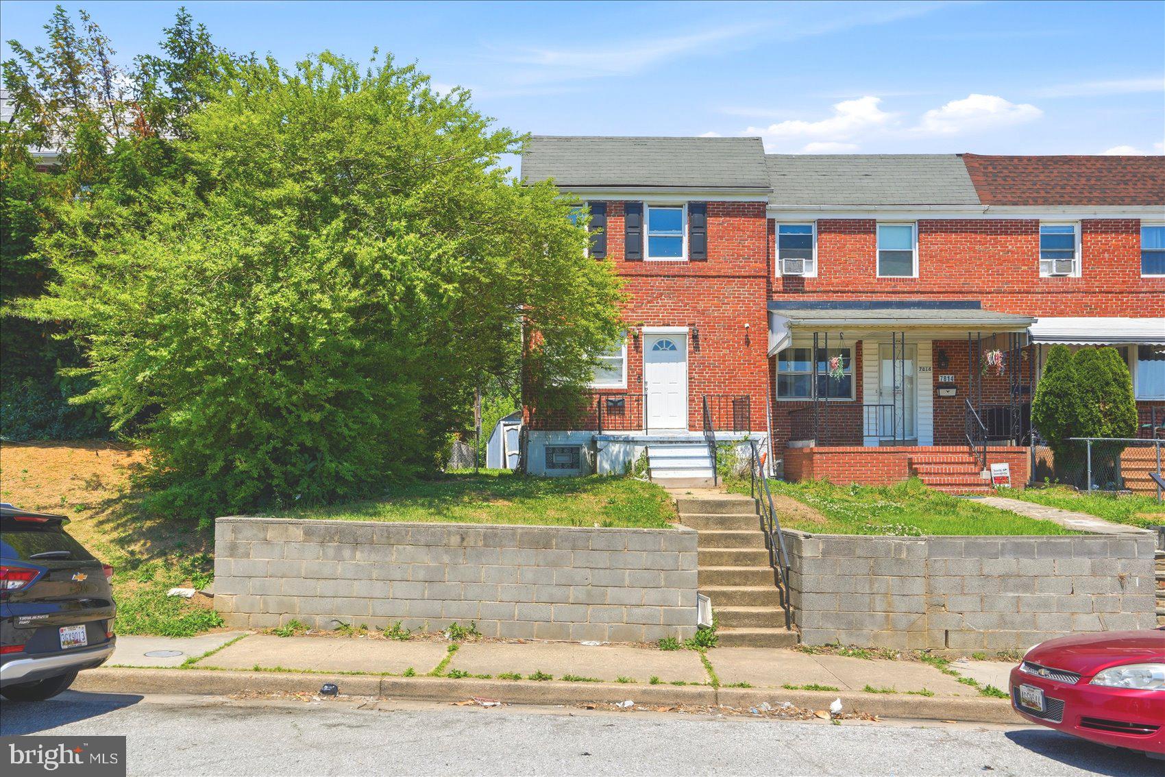 Great opportunity in Dundalk's Colgate Neighborhood! This 3 Bed / 1 Bath brick end-of-row townhome offers strong potential for investors or homeowners looking to add value and make a property their own. Features include an open-concept kitchen, dining, and living room layout, updated flooring, finished walkout basement, covered rear deck, front patio, and private rear parking. End-unit location provides added natural light and additional outdoor space. Property needs work and is priced accordingly — perfect for renovation, rental hold, or sweat equity opportunity. Seller is motivated and ready to make a deal, so bring all offers! Conveniently located near shopping, dining, commuter routes, and major employers. Sold strictly as-is.