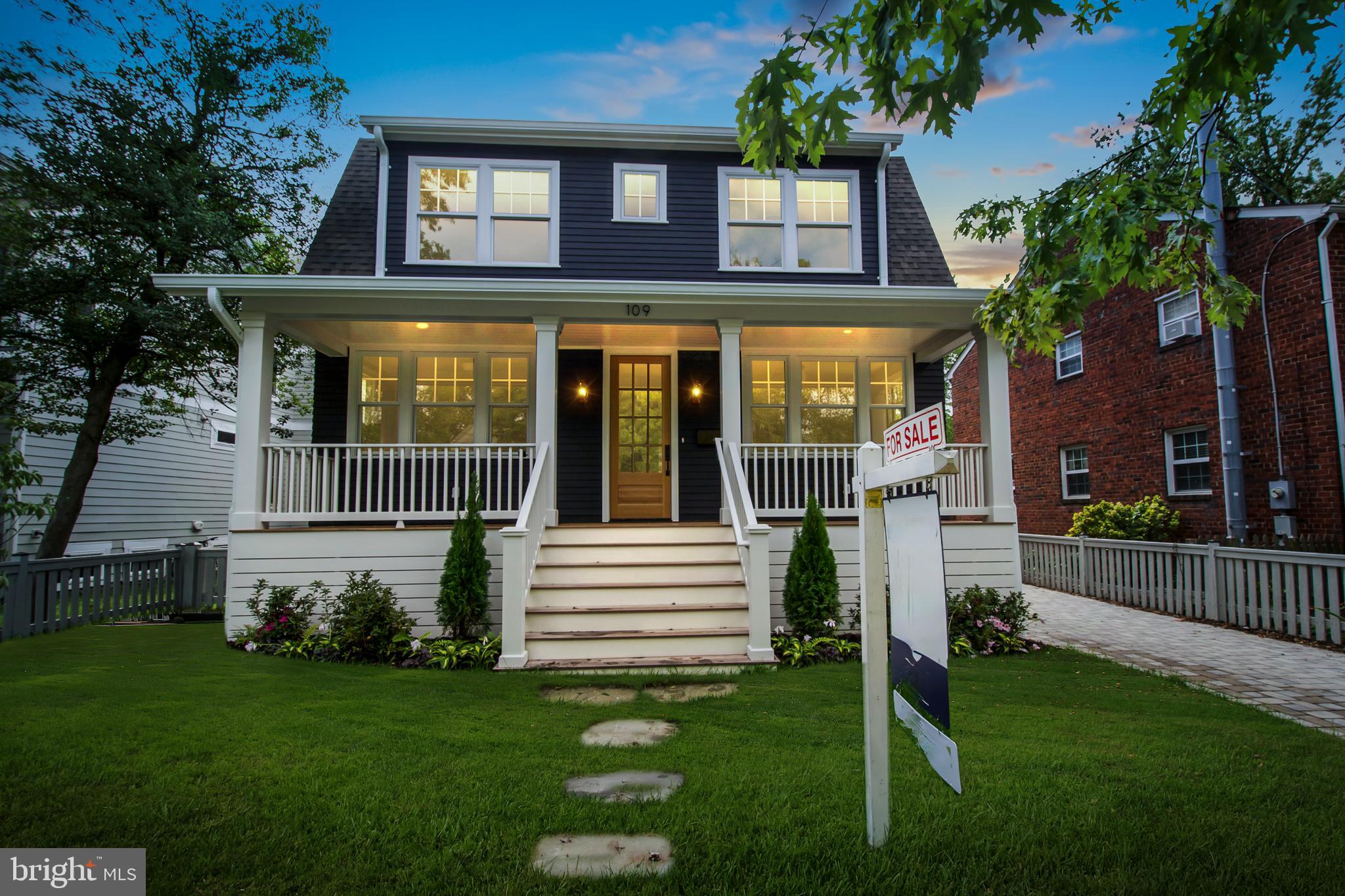 Welcome to a true masterpiece in the heart of Del Ray—this brand new 5-bedroom, 3.5-bathroom home exceeds all expectations with its blend of elegance, comfort, and modern luxury. From the moment you arrive, the inviting front porch sets the tone for the exceptional experience within.  Upon entering, the foyer welcomes you with a sitting room to the left and an office to the right featuring custom-built bookshelves. The sophisticated yet comfortable dining room, adorned with elegant molding, offers the perfect setting for memorable gatherings. The adjoining butler's pantry, equipped with a wine fridge, seamlessly connects to the stunning gourmet kitchen. This kitchen, with top-of-the-line appliances, premium finishes, and a large central island, is truly the heart of the home, exuding a magazine-worthy aesthetic.  Adjacent to the kitchen is a spacious family room featuring a cozy fireplace. Across the way, a large enclosed porch awaits, ready to host special moments and memories. The main floor is completed by a practical mudroom and a stylish half bath, all accentuated by gleaming hardwood floors that bathe the home in natural light.  The upper level continues the theme of luxury, featuring a primary suite that feels fit for royalty. The en-suite bathroom is nothing short of breathtaking, and the spacious walk-in closet completes this magnificent retreat. Three additional well-appointed bedrooms, another full bath, and a convenient laundry room round out the second floor.  The lower level offers a vast recreation room with endless possibilities, along with an additional bedroom and beautifully finished bath. But the story doesn't end there—behind the main house, a guest house above the garage provides even more versatility. Complete with a kitchenette and full bath, this space is perfect for guests, a home office, a yoga or meditation studio, or a private getaway.  Located just a few blocks from the charms of Del Ray, this home is within walking distance of restaurants, shopping, pocket parks, and the Metro. It’s also just 2 miles from Old Town and minutes from the new Amazon Headquarters and Washington, DC. This home is not just a residence—it’s a lifestyle. Welcome home.  Optional driveway to garage offered by seller/builder.