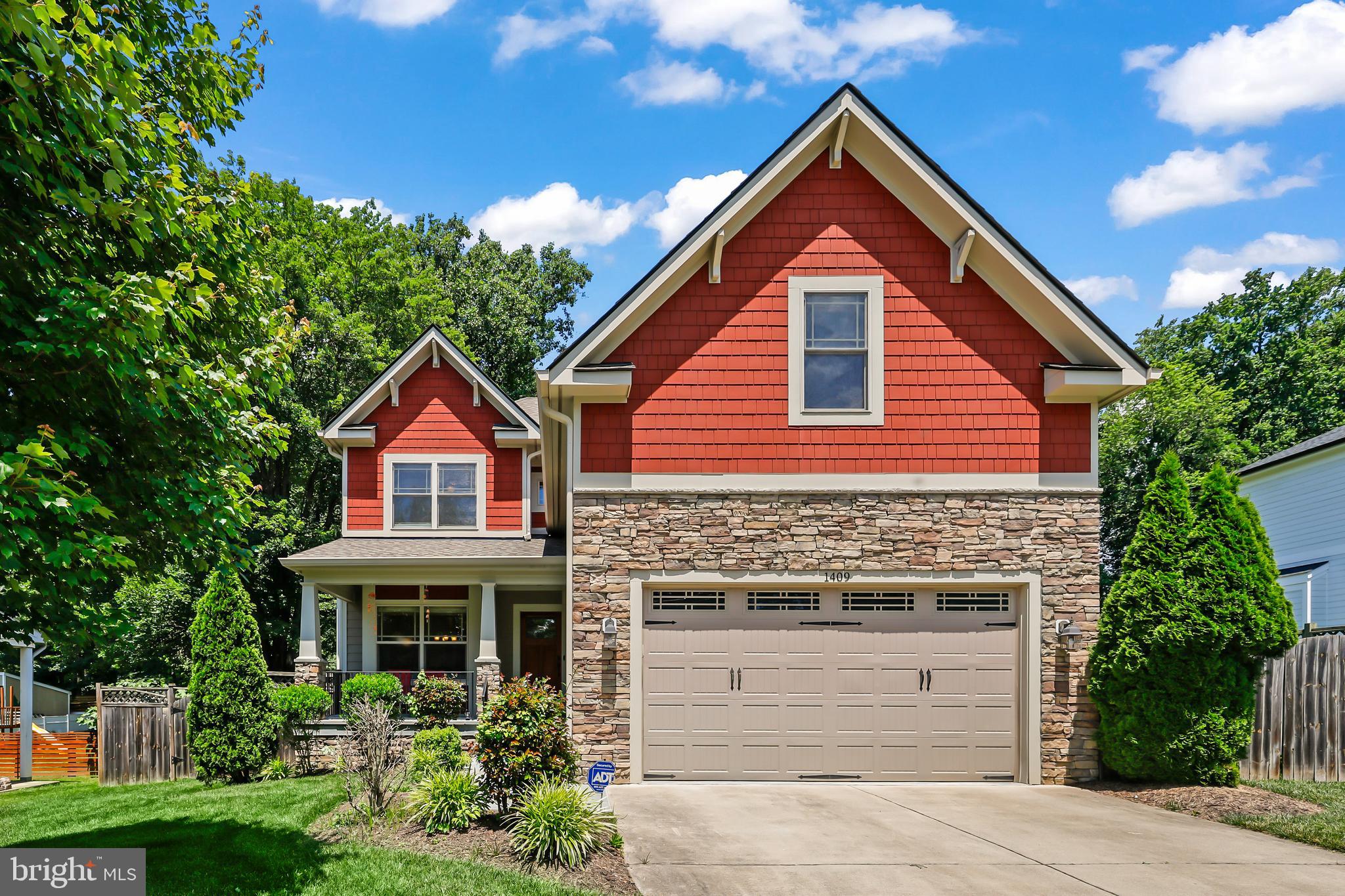 Welcome to this stunning 6-bedroom, 5-bathroom Craftsman home, offering over 4,400 square feet of luxurious living space spread across three finished levels. Elegant details are found throughout this home, including gleaming hardwood floors, custom moldings, and high-end finishes.

The gourmet kitchen is a chef's dream, featuring stainless steel appliances, granite countertops, designer tile, a wet bar with a wine cooler, walk-in pantry and ample cabinetry. The spacious living area boasts a fireplace with built-ins, perfect for cozy evenings.

The upper level offers 4 beautifully spacious bedrooms. The primary bedroom is exceptionally spacious, featuring separate "His & Her" walk-in closets. The primary bathroom is a retreat with a twin sink vanity, a state-of-the-art shower, and a freestanding tub.

The lower-level features two additional bedrooms and a bonus rec room that walks out to the backyard, providing extra space for guests. The spacious deck is perfect for enjoying the outdoors

Situated on a beautifully landscaped lot, this home offers plenty of outdoor space for relaxation and entertainment. Located just minutes from the metro, this home provides easy access to all the conveniences of city living while maintaining a peaceful, suburban feel.

Don't miss the opportunity to own this exquisite home. Schedule your tour today and experience the perfect blend of elegance and comfort!