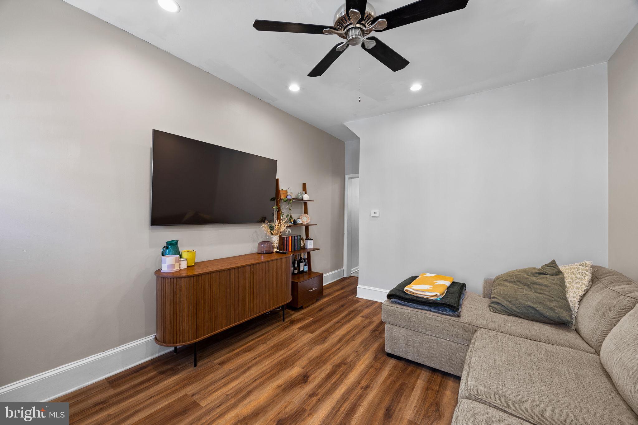 Showings begin on Saturday March 29th!  INQUIRE FOR VIRTUAL AND MATTERPORT TOUR!  This beautifully updated home in Manayunk is nestled in one of Philadelphia’s most desirable neighborhoods. Just a short walk from the lively Main Street, you’ll have dining, coffee shops, and entertainment right at your doorstep. There's no better place to live in the city today! With convenient street parking and unmatched public transit access—just a short walk to the Manayunk/Norristown Line, with quick connections to Center City.  The property offers exceptional outdoor spaces, including a large rear yard and a spacious second-story deck—one of the best collections of outdoor spaces in Philadelphia. Inside, you'll be greeted by high ceilings and a newly installed boiler. As you enter, the cozy living room welcomes you and sets the tone for the home. Both the living room and kitchen are generously sized, creating a perfect flow for everyday living. The chef-quality kitchen is a standout feature, offering ample countertop space, incredible cabinetry, and stainless steel appliances. Step through the kitchen to the amazing rear yard, perfect for large gatherings, grilling, and al fresco dining.  On the second floor, you'll find two spacious bedrooms and a full bathroom featuring a rainfall shower head in the shower/tub combo.  Finally, the clean, dry basement provides ample storage space and includes a washer and dryer, with impressive ceiling height.  This is a can't-miss home, perfectly priced in an A-class location—don’t wait, as it won’t last long! All square footage numbers are approximate and should be verified by the buyer. It is the buyer's responsibility to verify real estate taxes.