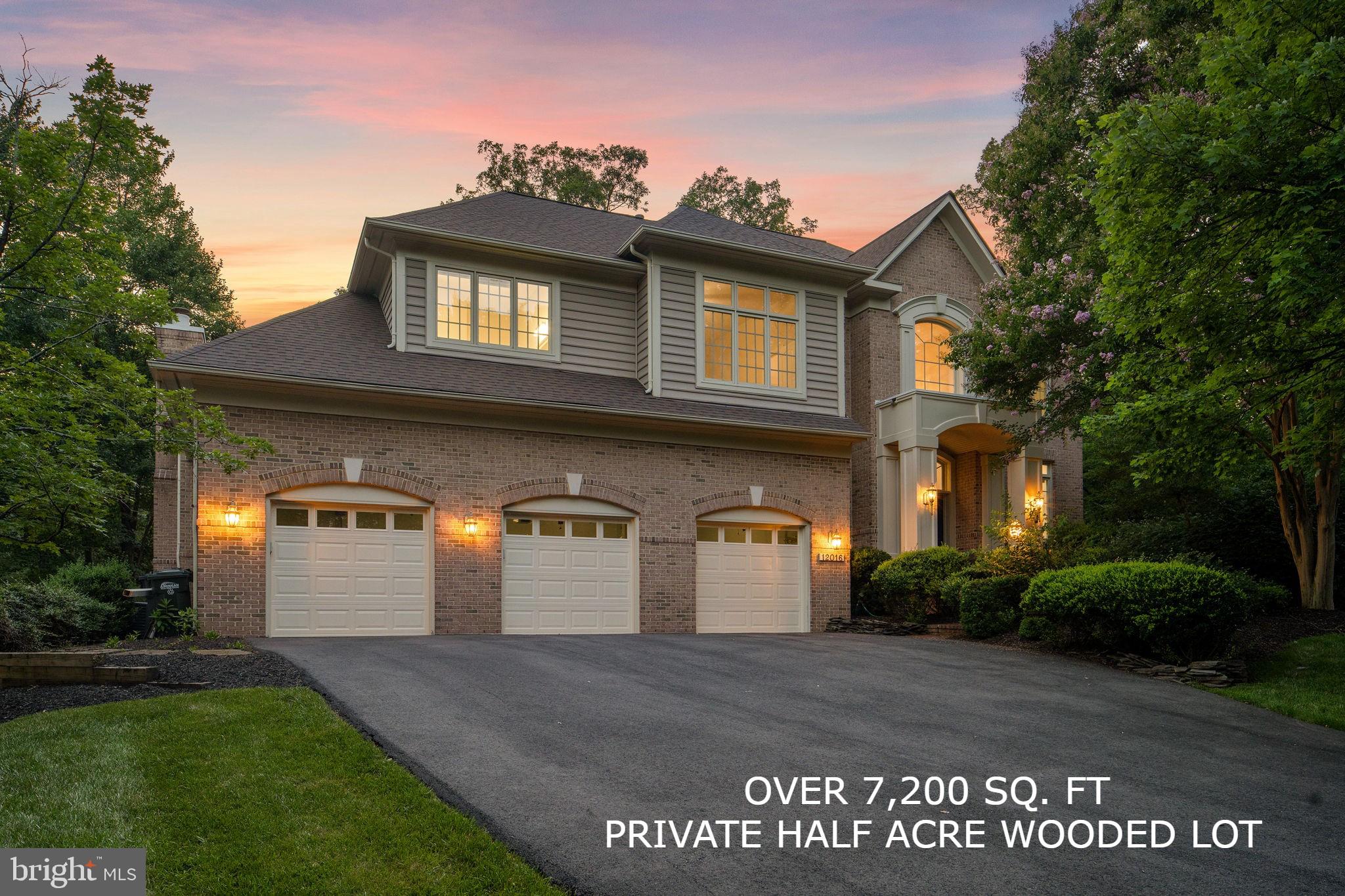 ***OVER 7,200 square feet***3 CAR GARAGE***PRIVATE, WOODED HALF ACRE LOT*** 

Welcome to 12016 Creekbend Road, a truly exceptional and elegant all-brick estate home with over 7,200 sq ft of living space, a 3-car garage, nestled on a private half-acre wooded lot backing directly onto the tranquil Sugarland Run Stream Valley Park, providing you with an unparalleled sense of privacy and serenity. Ideally located just 10 minutes from Dulles International Airport, 2 miles from the Metro to DC, and close to the Reston Town Center and Reston Hospital, this home combines the best of luxury and convenience. Situated in one of Reston’s most desirable neighborhoods, you’re just minutes away from outdoor trails, scenic lakes, schools, shopping, and easy commuter access.

Main Level Living:
As you enter through the grand double doors, you are greeted by a dramatic two-story foyer with custom tile details, setting the tone for the open and airy layout. The main floor is filled with natural light and includes a formal living room, a spacious dining room, and a private home office. The inviting family room features one of the home’s two fireplaces, making it the perfect space to unwind. The newly updated kitchen is a chef's dream, boasting high-end cabinetry, sleek granite countertops, a gas cooktop with grill, and seamless access to an expansive deck—ideal for entertaining guests or enjoying a quiet evening outdoors.

Upper-Level Retreat:
Upstairs, you’ll find four generously sized bedrooms and three full bathrooms, including a stunning primary suite. The master bath offers a spa-like experience with dual vanities, a soaking tub, a separate shower, and a walk-in closet. A versatile bonus room connects to the primary suite, perfect for a second office, nursery, or a custom closet space, allowing you to personalize this sanctuary to fit your lifestyle.

Finished Lower Level:
The walk-out basement is designed for both relaxation and entertainment. It includes two additional bedrooms, a full bath, a large recreational space, and a second home office. For movie lovers, the private home theater with two-tiered seating and premium surround sound is the ultimate retreat. This basement area is ideal for hosting guests or providing a comfortable living space for extended family members.

Impressive Upgrades:
In the last five years, the current owners have made over $150,000 in enhancements to elevate this home, including:

New roof (2024)

All garage doors replaced (2024)

French drain system installed in the front yard

Updated driveway

New HVAC systems (both heating and cooling)

Plumbing fixtures replaced in all bathrooms and kitchen

Master bathroom remodel with updated tiles

New water heater (2024)

Upgraded kitchen appliances including a new fridge, washer, and dryer

Replaced five ceiling fans (with remote controls)

New HVAC ducts

All new carpet (2025)

LVP flooring installed in basement (2025)

Freshly painted throughout the first and second floors (2025)

Glazed kitchen cabinets (2025)

Additionally, the home theater system, complete with two-level seating and high-end sound, is included with the home, ensuring a premier entertainment experience.

Quality and Care:
This home is in exceptional condition and ready for its new owners.

Reston Lifestyle:
Living here means embracing the best of what Reston has to offer: outdoor trails, lakes, recreational facilities, and convenient access to shops, restaurants, and major commuter routes. Top-rated Fairfax County schools—Herndon High School (with an Advanced Placement program) and South Lakes High School (offering an International Baccalaureate program)—are within easy reach.

With its unparalleled location, luxurious features, and an array of thoughtful upgrades, 12016 Creekbend Road offers a rare opportunity to experience sophisticated living in Reston's Premier Location!