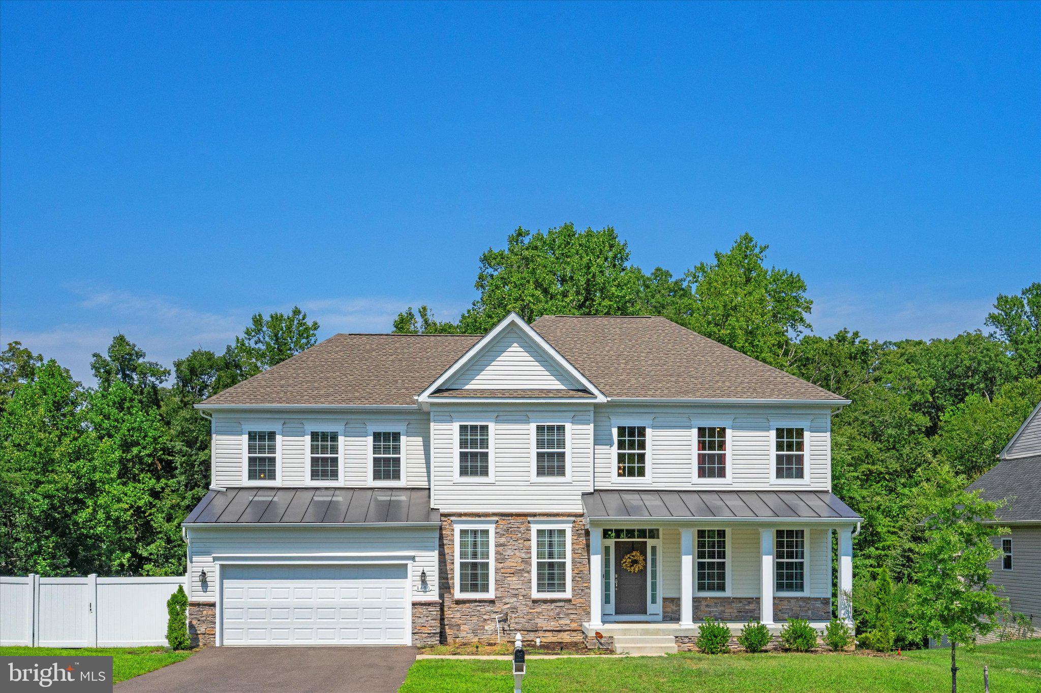 Welcome home to Cedar Chase!! This beautifully constructed single-family home includes over 100k in upgrades. This beautiful home has 5 bedrooms, 4.5 bathrooms, and just over 5,000 sqft. It is wired with CAT6 throughout for anyone working from home. When you walk in, you will be stunned by the open foyer. On the main level, there is a den/piano room with french doors across from the spacious formal dining area. Walking into the living area you will be greeted by bright windows and a cozy fireplace. This open floor plan will lead you to the eat-in area with sliding glass doors opening up to a wonderful screened-in porch with composite decking and an open area for grilling. It doesnt stop there, this gourmet kitchen with stainless steel appliances, a spacious pantry, calacatta quartz countertops, upgraded light fixtures, and plenty of cabinet space within the 8 ft. Island. Behind the kitchen, you will encounter a convenient mud room that leads to the insulated garage. On the second level, you will find an oversized owners suite with a tray ceiling, an enormous sitting room, a luxurious ensuite with a soaking tub, and an upgraded closet system to provide more storage space. On this level, you will also find the laundry room and 3 other bedrooms. For your convenience, two of the bedrooms share a "Jack & Jill" bath; while the princess bedroom has its own full bath. The lower level offers a fully finished rec room with a wet bar rough-in, a fully finished bedroom with a full bath, and a prewired theater room with built-in surround sound speakers. Dont worry, all of this doesnt take away from the massive storage space that is located on the lower level. Outside the backyard is fully fenced with a 6ft white vinyl fence for privacy. This property is located 5 minutes from Andrews Air Force Base, and 15 minutes from the National Harbor. You will also have easy access for commuting to Ft. Belvoir, Pentagon, and so much more. Do not miss your chance to own this beautiful home that shows like a model!