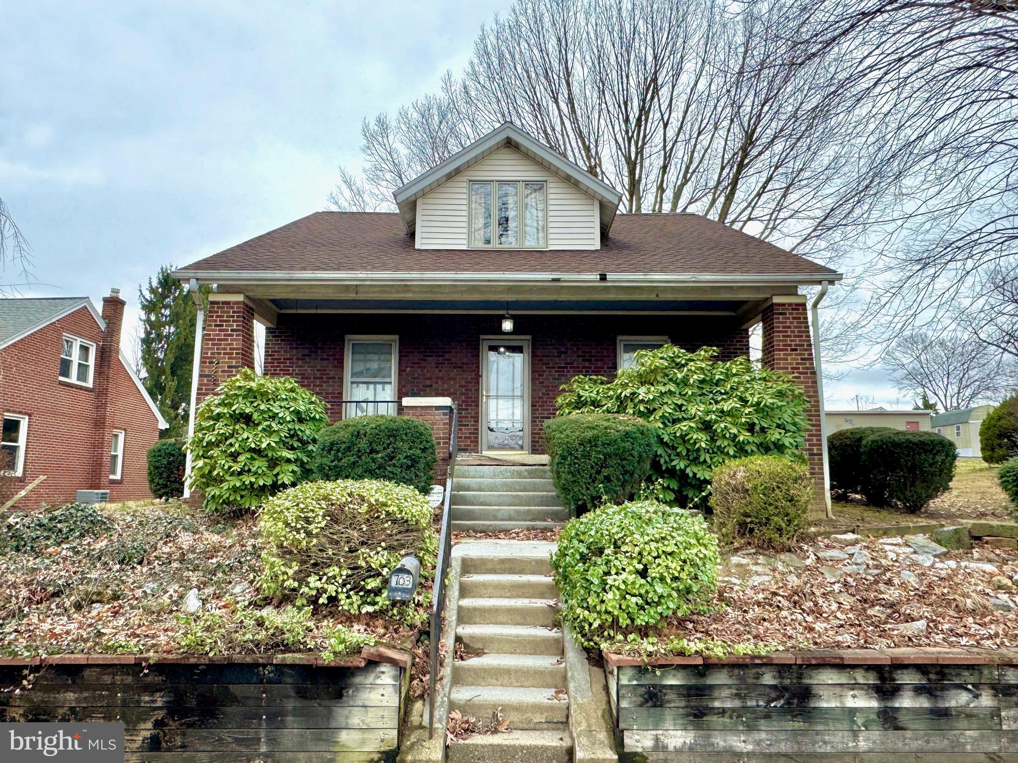 PUBLIC AUCTION - Tuesday April 15th at 5PM at property!  Really cute Brick Cape Cod in Lebanon!  As you enter in, you are greeted by wood floors that lead you through the living room and back into the dining room.  From here, the kitchen is towards the rear of the home and to the right are 2 nicely sized bedrooms with a full bath in between.  The second floor is home to a HUGE bedroom, walk in closet and another full bath - a true primary suite!  The basement features the mechanicals, a laundry area, plenty of storage and another room that would be great as an office, play area or exercise room!  Out back, you will see he nice back yard with the detached 2 car garage back by the alley.  Kleinfelter's Auction Terms - 10% Down Day of Sale. Buyer to pay for the Deed Prep, Both Sides of Transfer Tax and a 10% Buyers Premium. Being Sold AS-IS. Please call to schedule your showing today!