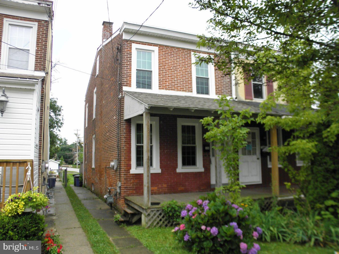 West Chester Borough Brick Twin, 3 bedroom 1 bath, front porch rear deck and off street parking.   Updates:  new central air system, new bathroom, new granite island in kitchen, new windows throughout entire house, new chimney liner, converted from electric stove to gas, converted 2 bedroom into a 3 bedroom by reconfiguring the second floor layout.