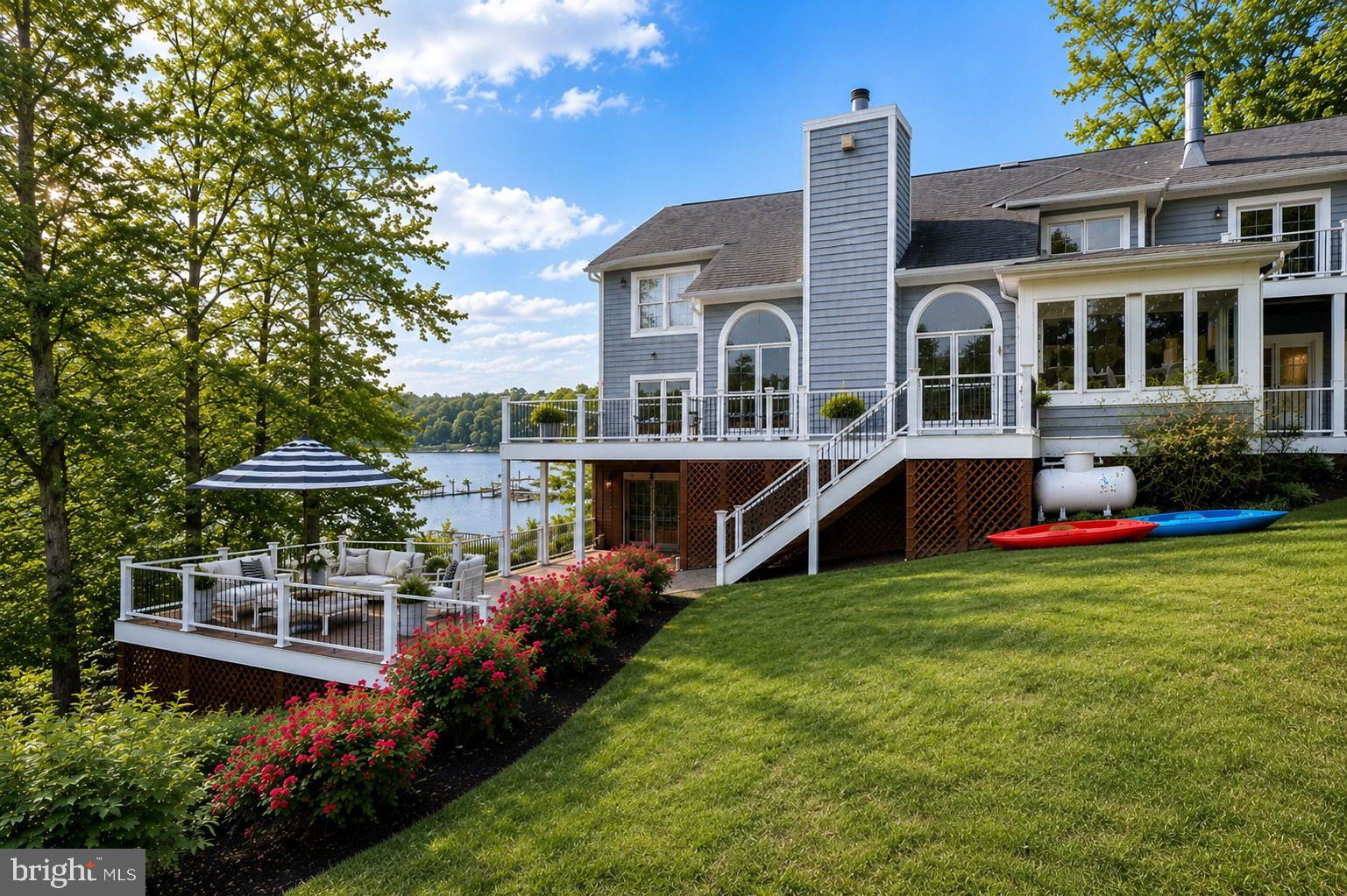 BOAT TO DINNER IN ANNAPOLIS. WATCH THE SUN SET FROM YOUR PRIVATE PIER. WAKE TO SWEEPING SOUTH RIVER VIEWS.

Tastefully renovated in 2022 and set on 1.18 private acres with 144' of protected shoreline, this exceptional waterfront retreat offers over 5,800 SF, 6 BRs, 6 BAs, soaring ceilings, a state-of-the-art  kitchen, four-season sunroom, spectacular main suite, and room for generations of family and friends to gather. Private pier, no flood insurance required, and just minutes to Annapolis, Washington, D.C., and Baltimore.

Simply put, opportunities to own over an acre on the South River with this amount of waterfront, square footage, privacy, and convenience do not come along every day. Reach out to Dave today to set up a time to tour the home & grounds in person.