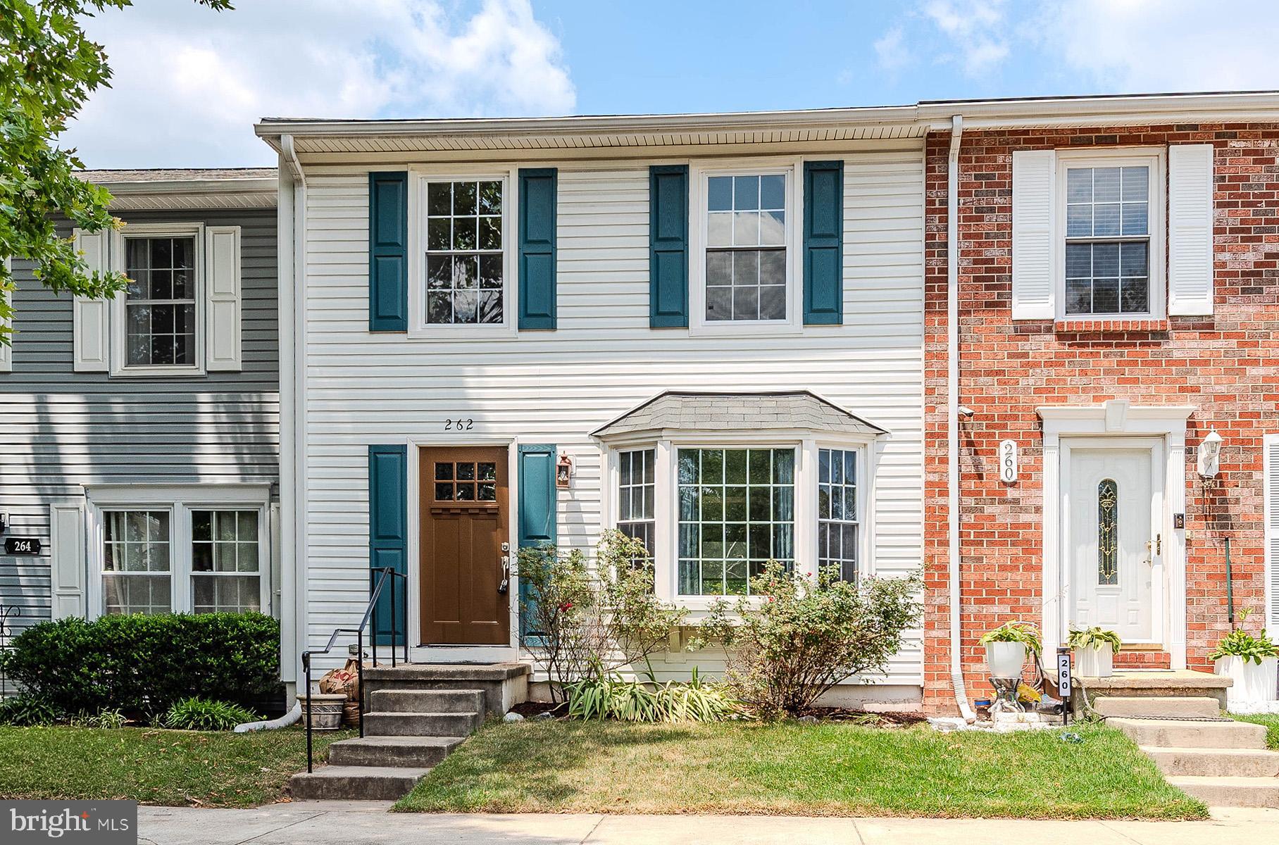 Welcome to this lovely maintained townhome in Village of Olde Mill. You'll first notice the beautiful wood floor flowing through the main level as you enter, showcased by the natural light that streams in from your front bay window in the living room. Next, you'll adore the stunning dining room with picture frame detailing to enhance the crown molding you'll also find there. The patio doors from this separate dining room that lead to your deck makes entertaining a breeze. The deck was just painted weeks ago for you to enjoy cookouts or relaxing while you watch butterflies that frequent your perennial garden full of a variety of flowers that bloom throughout three seasons. Charming stepping stones lead to your shed to house your yard supplies. Back inside, you'll fall in love with your beautiful kitchen featuring warm wood cabinets, granite countertop, and stainless steel appliances. The sassy leaf decorative film covering the refrigerator caters to the leaf peepers at heart but can be removed if you prefer. A built in wine rack makes a nice addition to this room. While there are plenty of cabinets, you get the bonus of a pantry, too! Rounding out the main level is a cute half bath for guests or family. Moving upstairs, three bedrooms and a full bath are found. The primary bedroom is huge and features two expansive closets with glass doors making getting dressed easy! The two secondary bedrooms are good sized with built-in shelving in their closets. The full bathroom features pretty tile work to complement the lovely vanity and wood framed mirror. Going back down to the main level, you'll find the steps to the lower level. Once there, you'll find yourself in the large family room with LVP flooring for easy maintenance. Imagine this as a place to watch TV or work out with your favorite equipment. Beyond this room you'll find another finished room to use as you please. A 2nd half bath is also on this level, so very convenient! The laundry room is also located on this level  and features built-in cabinetry and countertop which provides a work space. You'll be thrilled to find all the extra storage space here to include access to under the steps- perfect to store luggage or seasonal items. Minutes away from shopping, restaurants, and BWI airport, this is the perfect location! OPEN HOUSE Sunday, July 19th from 2-4pm.
*All information deemed reliable but should be independently verified for accuracy.