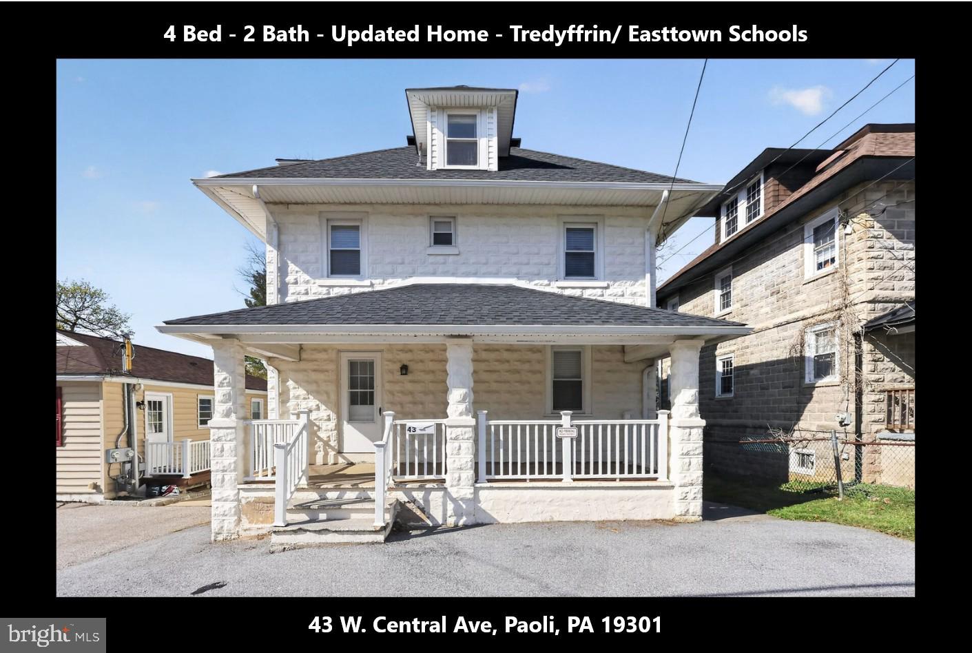 BEST Value on the Mainline and THE LEAST EXPENSIVE Single Family Home in the Tredyffrin School District. Finding a move-in ready single-family home with this many updates at this price point—especially in the award-winning Tredyffrin-Easttown School District, is rare. This home has been thoughtfully updated throughout, including Central Heating and A/C, Kitchen, Bathrooms, Roof, Windows,  Luxury Vinyl Flooring, Finished Basement, and Water Heater.

Inside, you’ll find a spacious and functional layout featuring 4 bedrooms and 2 full bathrooms, along with a large kitchen that opens into comfortable living space. The finished basement adds valuable extra room for a family area, home office, or play space.

Step outside to a great backyard, perfect for relaxing or entertaining. Off-street parking for up to 3 cars adds everyday convenience.

The location truly stands out. Just a short 5-minute walk to the train, shops, and restaurants, making commuting and daily errands incredibly easy.