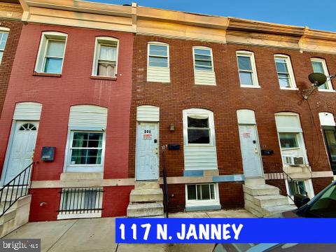 Welcome to 117 N Janney St — a well-kept Baltimore rowhome with a functional layout and consistent natural light. The main level offers a straightforward living and dining space that flows into the kitchen, providing practical use for everyday living.

Upstairs features comfortable bedrooms and a clean, updated bathroom. The home presents as move-in ready while still offering the opportunity for future improvements.

Conveniently situated near major routes, shopping, and neighborhood amenities, making it a solid option for both owner-occupants and investors. The property is sold “AS-IS, WHERE-IS”.