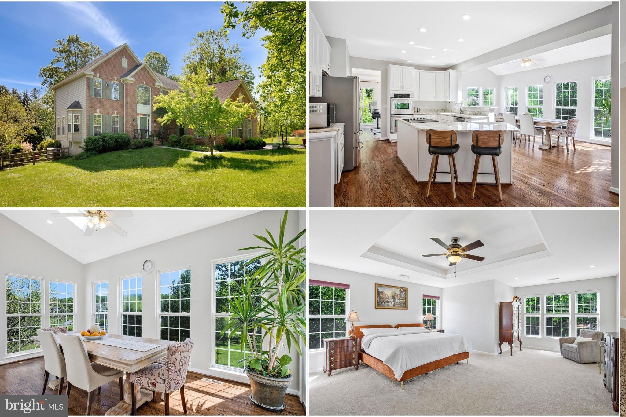 Set along one of the area’s most scenic stretches, this stately brick estate unfolds as a private retreat of rare quiet, beauty, and refinement, tucked into just under two acres of mature trees, seasonal blooms, and peaceful natural surroundings. Though wonderfully secluded, it remains close to cherished local destinations; less than a mile up Falls Road, Misty Valley Farms, John Brown Coffee, and John Brown General Store & Butchery lend charm and convenience to everyday life. A softly illuminated drive framed by mature, seasonally flowering cherry trees sets a tone of quiet beauty from the moment of arrival. Thoughtfully sited deep within the lot for utmost privacy, the home reveals itself with timeless presence and understated grandeur. Step inside and listen; the sense of quiet is immediate. Look ahead and around: a light-filled two-story foyer gives way to bright, open interiors filled with sunlight, where generous scale, warmth, airy refinement, and unmistakable pride of ownership create a home that feels at once elegant and inviting. The main living spaces unfold with equal grace, as striking floor-to-ceiling windows and elegant bay windows fill the rooms with natural light and reinforce the home’s sense of openness, warmth, and quiet refinement. Richly stained hardwood floors and new luxury vinyl plank flooring add further warmth and sophistication throughout the main level. At the heart of the home, the view quietly takes hold. The upgraded kitchen opens seamlessly into the rear sunroom, one of the residence’s most captivating spaces. Wrapped in windows and accented with skylights, the sunroom is bathed in natural light from morning through evening and frames uninterrupted views of the private backyard and pool. With direct access to the rear deck, it creates an effortless connection between indoor and outdoor living, equally suited to quiet mornings, everyday living, and gracious entertaining. Just beyond, the family room offers a warm and welcoming place to gather around the propane fireplace, while a spacious laundry room adds everyday convenience. Outside, the experience is every bit as compelling and inviting. The backyard unfolds as a true sanctuary, one of the most picturesque in the community, centered around an in-ground pool with a new liner and updated mechanicals, generous entertaining space, wooded views, and infrastructure already in place for a future heated pool system. Beyond the rear gate, the property boundaries continue, offering a rare breadth of land and privacy before giving way to the natural beauty of Oregon Ridge Park. With wooded trails, a tranquil lake, pavilions, and protected flora and fauna, it feels like a remarkable extension of the landscape itself. The home’s thoughtful functionality continues in the impeccably updated three-car garage, where finished drywall interiors and newly refinished floors offer exceptional flexibility for storage, a workshop, fitness area, or hobbies. Upstairs, French doors introduce the primary suite, a peaceful private retreat complete with a generous walk-in closet and a spa-inspired bath with soaking tub. Three additional bedrooms are beautifully proportioned, and the hall bath offers comfort and style in equal measure. The bright walkout lower level adds yet another layer of versatility, featuring a substantial bedroom with three closets, a full bath, and expansive recreation and living space ideal for guests, entertaining, hobbies, extended stays, or multi-generational living. What makes this home so compelling is not simply the caliber of its features, but the way it feels to live here—bright, private, peaceful, and deeply connected to the beauty of its surroundings. Just minutes from Hunt Valley, Towson, shopping, dining, commuter routes, and outdoor recreation, and zoned to highly sought-after Mays Chapel Elementary and Dulaney High School, it offers a rare opportunity to enjoy refined living in an extraordinary natural setting.