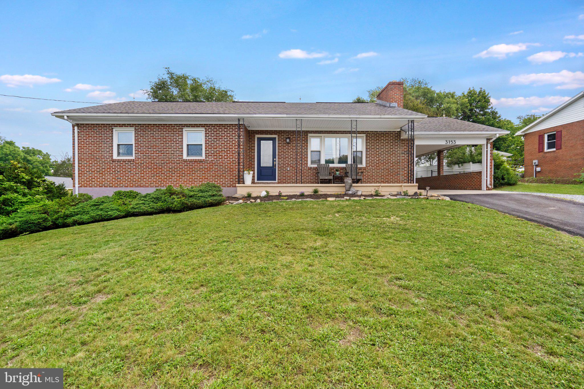 Welcome to this beautifully remodeled 3-bedroom, 2-bath all-brick ranch offering the comfort, charm, and convenience of one-level living. Built in 1968 and thoughtfully updated in 2017, this home combines classic construction with modern improvements throughout.

Inside, you’ll find refinished oak hardwood floors, a bright and cheery layout, updated interior doors, ceiling fans in the bedrooms, and a convenient main-level stacked washer and dryer. The kitchen is a true standout, featuring quartz countertops, deluxe soft-close wood cabinetry, ceramic tile backsplash, a commercial stainless-steel sink and faucet, stainless steel appliances, and under-cabinet lighting.

Additional updates include architectural shingles on both the home and shed, updated exterior doors, a newer HVAC system, and refreshed bathrooms with ceramic tile and updated fixtures. The all-brick exterior, mature landscaping, spacious lawn, covered porch, storage shed, paved driveway, carport, and basement/garage access add even more everyday function and appeal.

If you’re looking for one-level living with comfort, quality updates, and timeless charm, this home is one you’ll want to see.