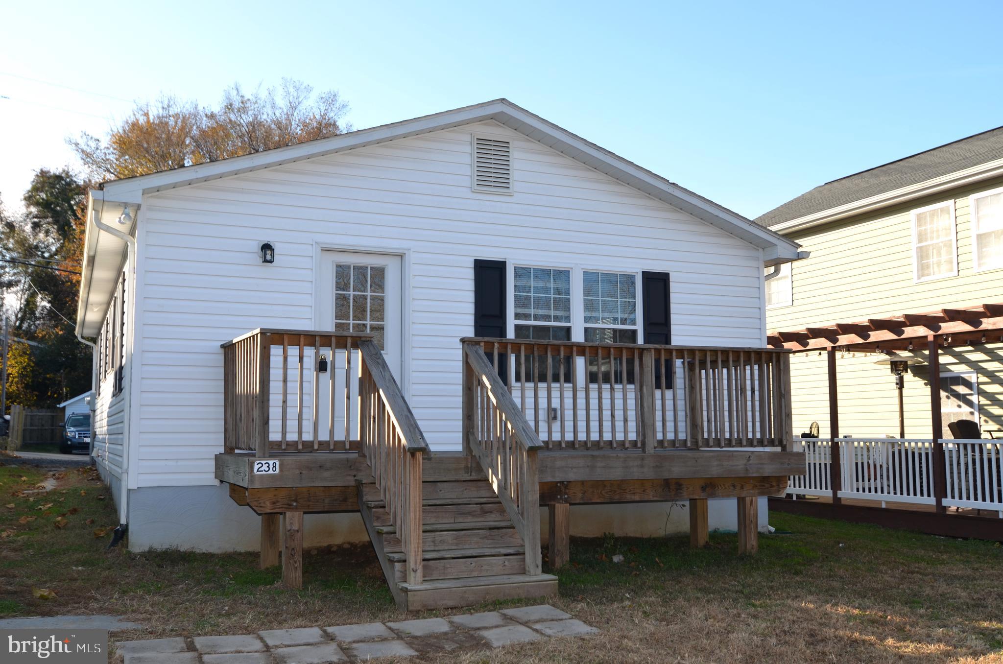 Recently updated 3BR 1FB rambler in the water oriented community of Dares Beach.  Enjoy partial seasonal water views and the breeze off of the Chesapeake Bay while relaxing on the front deck. Community boat ramp. Street parking in front of home with two private parking spaces behind home. Storage shed. Pets case-by-case.  Flooring will be changed in foyer, kitchen, dining room and bathroom on Monday, 12/12/2022