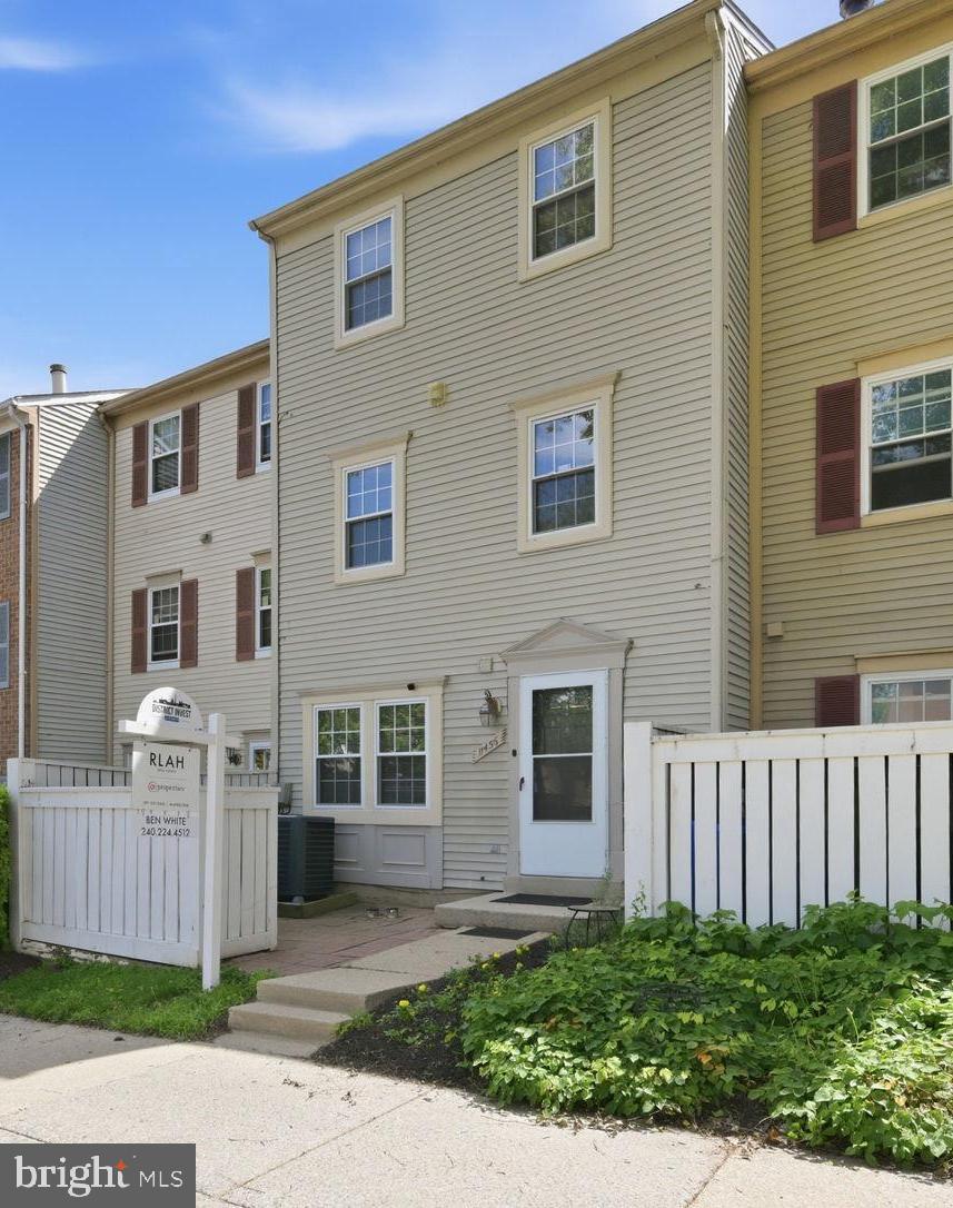 Beautifully updated and move-in ready townhouse featuring a renovated kitchen with granite countertops, new stainless steel appliances, and a bright open floor plan filled with natural light. Fresh neutral gray paint and new flooring throughout create a clean, modern feel.  The entire third floor is dedicated to a huge private primary suite complete with a large bedroom, updated primary bath, walk-in closet, and additional closet space. Major updates include HVAC and windows replaced in 2021, along with updated bathrooms for added style and convenience.The second level offers two spacious bedrooms, a full bath, and a laundry room with front-load washer and dryer.

Enjoy a convenient location close to shopping, restaurants, schools, the MARC train, and I-270 for an easy commute. Community amenities include a pool, playground, clubhouse, basketball courts, green space, and plenty of parking. Condo fee includes the pool, roof, and siding, making for low-maintenance living at its best!