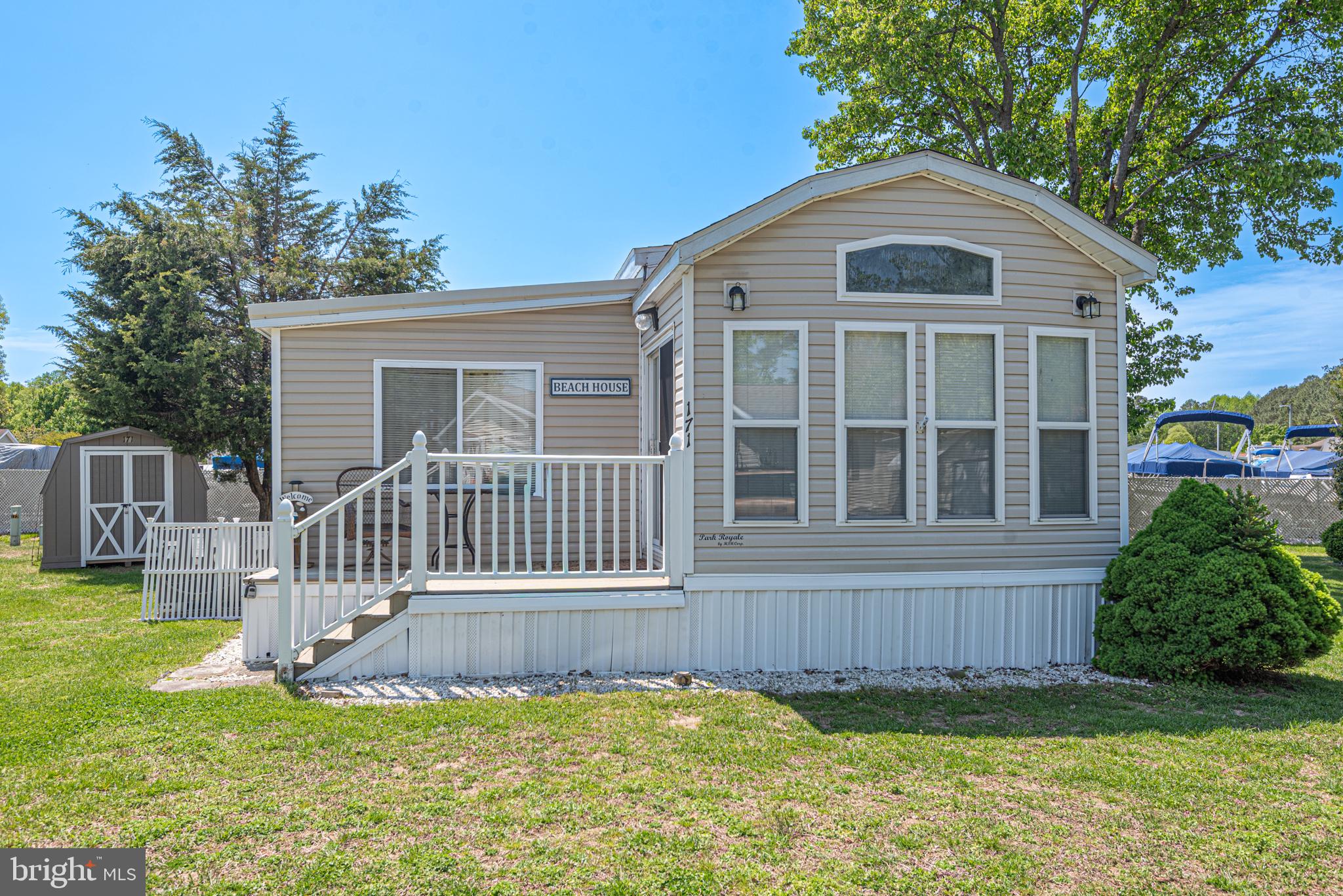 Welcome to 171 Ocean Oval Drive in the White Horse Park community! This park is one of the few communities in the area where you own your land (no ground rent!), making this an incredible opportunity to secure your own slice of the beach lifestyle.
This very well  maintained 2-bedroom, 1-bath home with a spacious loft offers the perfect setup for extra guests, weekend getaways, or memory-filled summers. Built in 2002 and featuring a new HVAC system and water heater, you can enjoy peace of mind and truly move right in. No projects, no stress, just pure enjoyment.
From morning coffee on the front deck to evenings filled with laughter after a day at the beach, this home was made for easy living. Stay close and take advantage of all that White Horse Park has to offer, or hop in the car for a quick drive to Ocean City and West Ocean City, where beaches, restaurants, and family fun are always waiting.
Whether you’re searching for a low-maintenance vacation retreat, an investment opportunity, or your own personal escape, this one checks every box.
Summer is right around the corner and homes like this, with owned land and this location, don’t last. Make your move before someone else does.