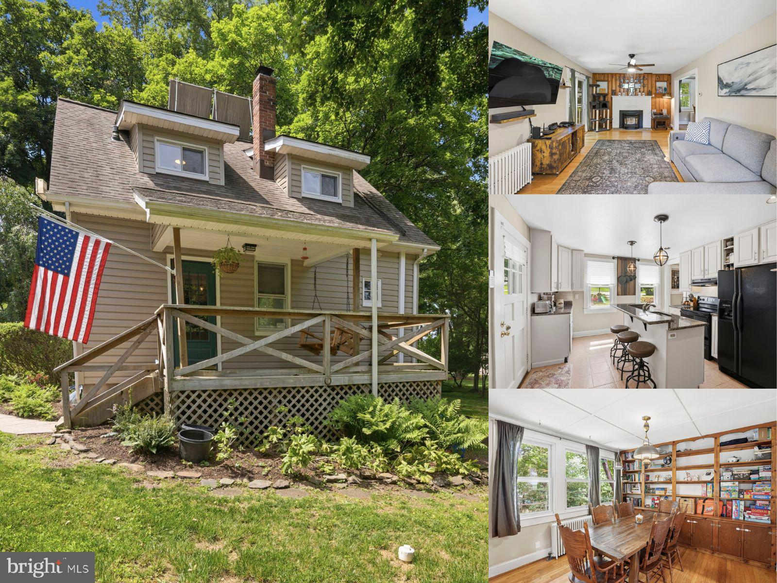 Refined and thoughtfully designed, this 4-bedroom, 2.5-bath detached Cape Cod offers a desirable main-level primary suite with a private full bath and walk-in closet. The inviting main level continues with a spacious kitchen featuring a center island, dedicated dining area, well-proportioned living room, powder room, and access to the side deck for effortless indoor-outdoor living. Three additional bedrooms and a full bath complete the upper level, creating a flexible layout for everyday living, guests, work-from-home needs, or hobbies. A full unfinished basement provides abundant storage and excellent potential for future living space. Recent and valuable property highlights include a new septic system installed in 2025 and owned solar panels. Set in Phoenix’s Merrymans Mill neighborhood, the property also offers a paved two-car driveway and no HOA.