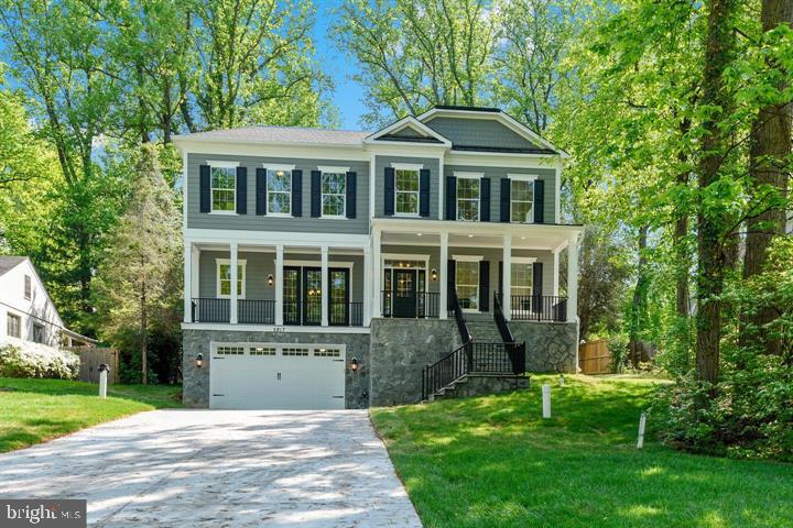 JUST REDUCED!!! Amazing new construction, Arts & Crafts home, built by BenMar Residential, offers 3 finished levels, 5 spacious bedrooms, 5 bathrooms with high quality finishes, fixtures and fittings and over 6,500 finished square feet of luxurious living and all the attention to detail. The sun-soaked main level includes a comprehensive gourmet kitchen with center island and quartz countertops, large family room with gas fireplace and beamed ceiling, living room, banquet-sized dining room, and hardwood floors throughout. The upper level includes an expansive owners suite with gas fireplace, dual walk-in closets and a spa bathroom designed for pampering. The other 3 upper level bedrooms each have their own elegant bathroom and generous walk-in closet. The finished lower level includes an over-sized rec room with full wet bar, game room, media room and an elegant bedroom with full bath. Inviting level backyard, 2-car garage, just minutes away from downtown Bethesda. DOMM is inflated due to the home being under construction.
