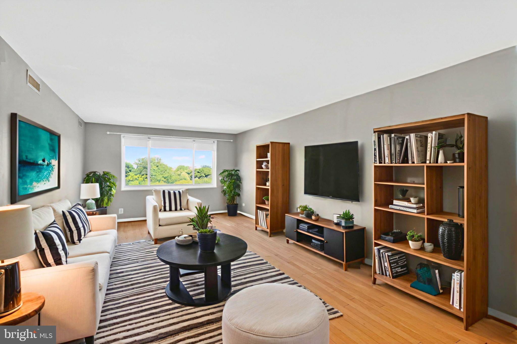 *** DON'T LET THE LIST PRICE STOP THE CONVERSATION-SELLER ENCOURAGES ALL REASONABLE OFFERS***                              *** NEWLY RENOVATED GRAND LOBBY! ***
Perched on the 10th floor of Whitehall Condominium, this rarely available residence showcases expansive Bethesda views through oversized windows that bring in an abundance of natural light. The main living space offers an open layout with warm wood flooring and a bright, welcoming atmosphere.

The kitchen has been thoughtfully updated with quartz countertops, stainless steel appliances, and a stylish mosaic tile backsplash, creating a clean, modern look. Recent upgrades include a new electrical panel and fresh interior paint, adding to the home’s move-in-ready appeal.

You’ll also find an updated bathroom, ample closet space, two dedicated parking spaces, and a private storage unit. The monthly condo fee is all-inclusive, covering utilities for added ease, along with access to the on-site fitness center.

Set in a highly convenient and walkable location just blocks from Trader Joe’s, Harris Teeter, NIH, Walter Reed, and two Metro stations, the property offers easy access to some of Bethesda’s best dining, shopping, entertainment, and everyday conveniences. Whitehall residents enjoy professional on-site management, a fitness center, and an outdoor pool.

Comfortable living in a prime location with exceptional convenience!