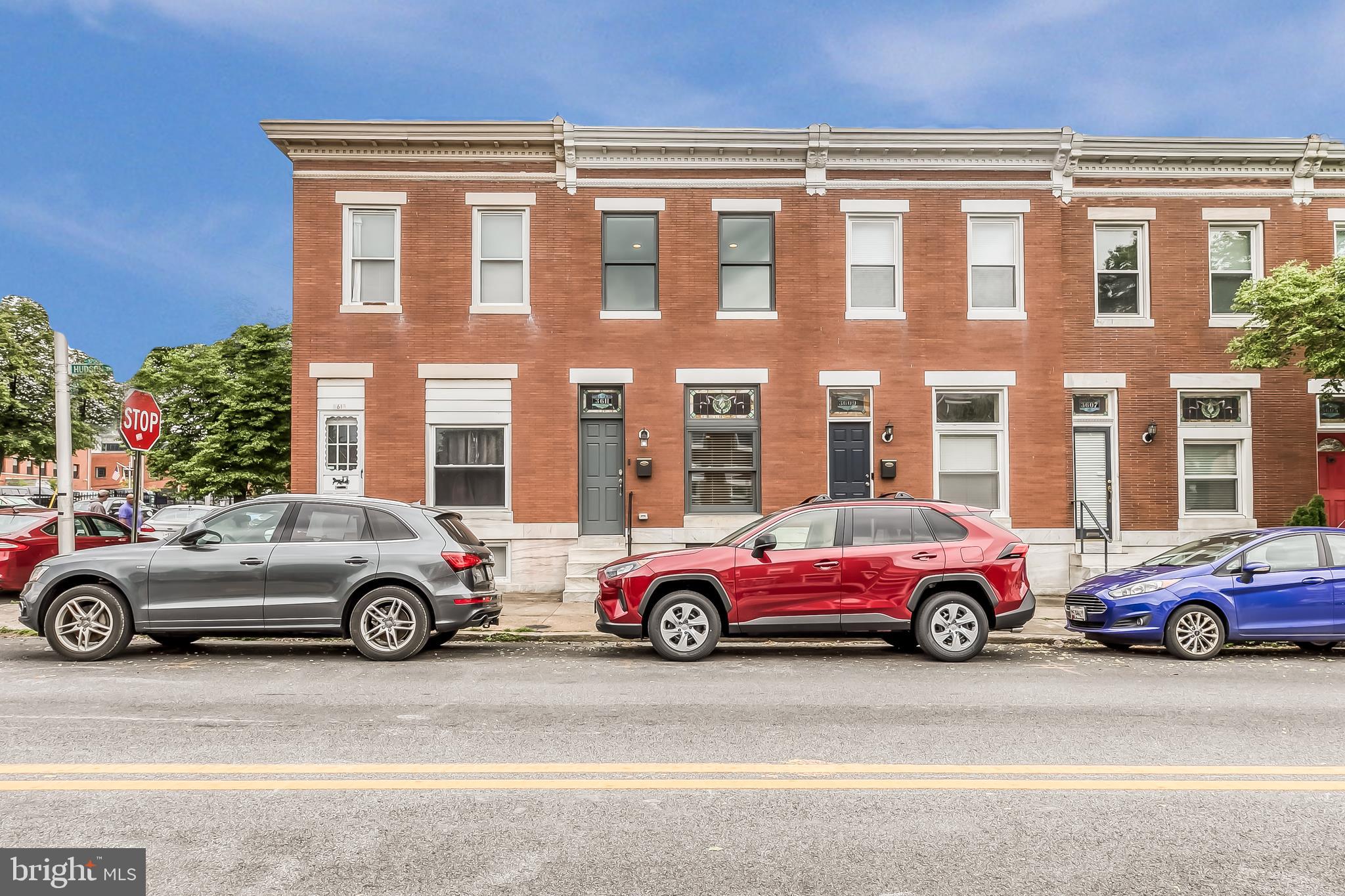Approximately 7 years left on CHAP tax credit!Exquisite renovation in the heart of Brewers Hill! This home has been completely renovated from the studs out with construction finished in 2016. Turn key and renovated with the modern buyer in mind. This home features gleaming hardwood floors, gourmet "cooks" kitchen w/granite ctops/kitchen island/ss appliances/breakfast bar & table space, first floor half bath,updated bathrooms,updated electrical and lighting & a deck and patio! Large unfinished basement for all your storage needs. Street parking readily available. Close vicinity to Canton Crossing & Canton Square!
