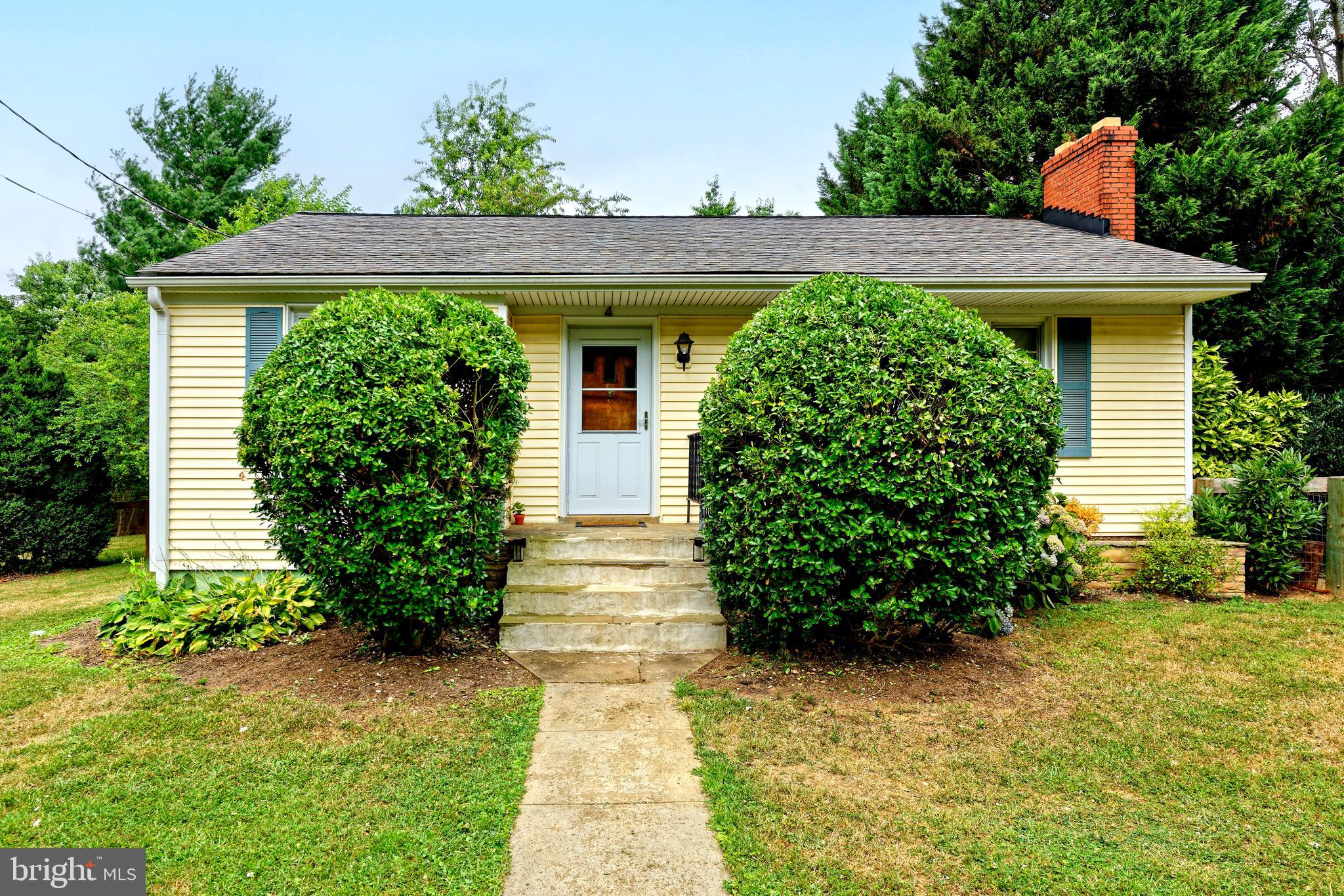 Looking for that diamond in the rough located right in the heart of Middleburg? Check out #4 Chestnut Street! A charming 2-bedroom rambler on .28 acres on a quiet street in the historic village.  Home features an open floor plan with a living room and dining area that opens to the kitchen. It boasts many windows, hardwood floors, fireplaces, central AC and a new roof and siding upgrades in 2016.  This solidly built home has a full, unfinished basement with space for rooms and includes the second fireplace. Excellent rental history. Spacious fenced backyard for pets and a covered rear terrace ideal for entertaining. This parcel is one of two lots in a fully approved subdivision. Also for sale is the rear parcel benefitted by a driveway easement. (See MLS# VALO2085982). Enjoy a short walk to downtown shops, restaurants, town pool, post office, grocery stores, library and more. Visit the Museum of Hounds and Hunting or the National Sporting Library & Museum. Walking trails at the nearby Salamander Resort and the campus of the Hill School are easily accessed. Minutes to local wineries, breweries and a cidery. Enjoy all the seasonal town events like the Farmers Market, Octoberfest, the 1000 Miglia car rally, Middleburg Film Festival and Christmas in Middleburg. Perfect hunt-box in the center of Virginia horse country.  (House is currently tenant-occupied). Don’t miss!