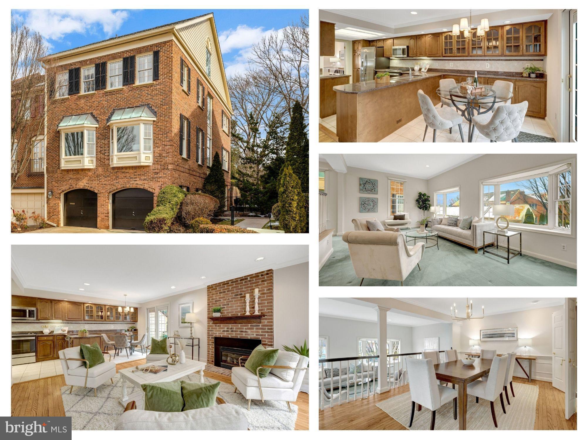 *** OPEN HOUSE Thursday 2/26 from 3-5 PM, Sunday, 3/1 from 2-4 PM

3 BDR + Bonus Room | 3.5 BATH | 2-Car Garage| 4 Level Brick End-Unit Townhouse with ELEVATOR in Madison of McLean! 

The main level offers a bright living room with large picture windows, a step-up dining room with hardwood floors, and a well-appointed kitchen with extended cabinetry, center island, breakfast area, and access to a balcony with stairs leading to a private, fenced brick patio—ideal for indoor-outdoor living.  The family room off the kitchen features a fireplace with a brick accent wall, and built-in shelving—ideal for everyday living and entertaining.

Upstairs, the primary suite is filled with natural light and includes two closets and a private bath. Two additional bedrooms with built-in closet shelving, a full hall bath, and laundry complete the level.
The flower level welcomes you with a family room featuring a second fireplace, custom built-ins, a wet bar, a full bath, and direct entry to the two-car garage.

The top-level bonus room provides flexible space for a home office, guest room, or additional living area. 
A private, fenced brick patio and upper-level balcony create multiple outdoor living spaces.
Prime location minutes to Downtown McLean, Tysons, Silver Line Metro, Route 123, GW Parkway, I-495, Arlington, and Washington, D.C.