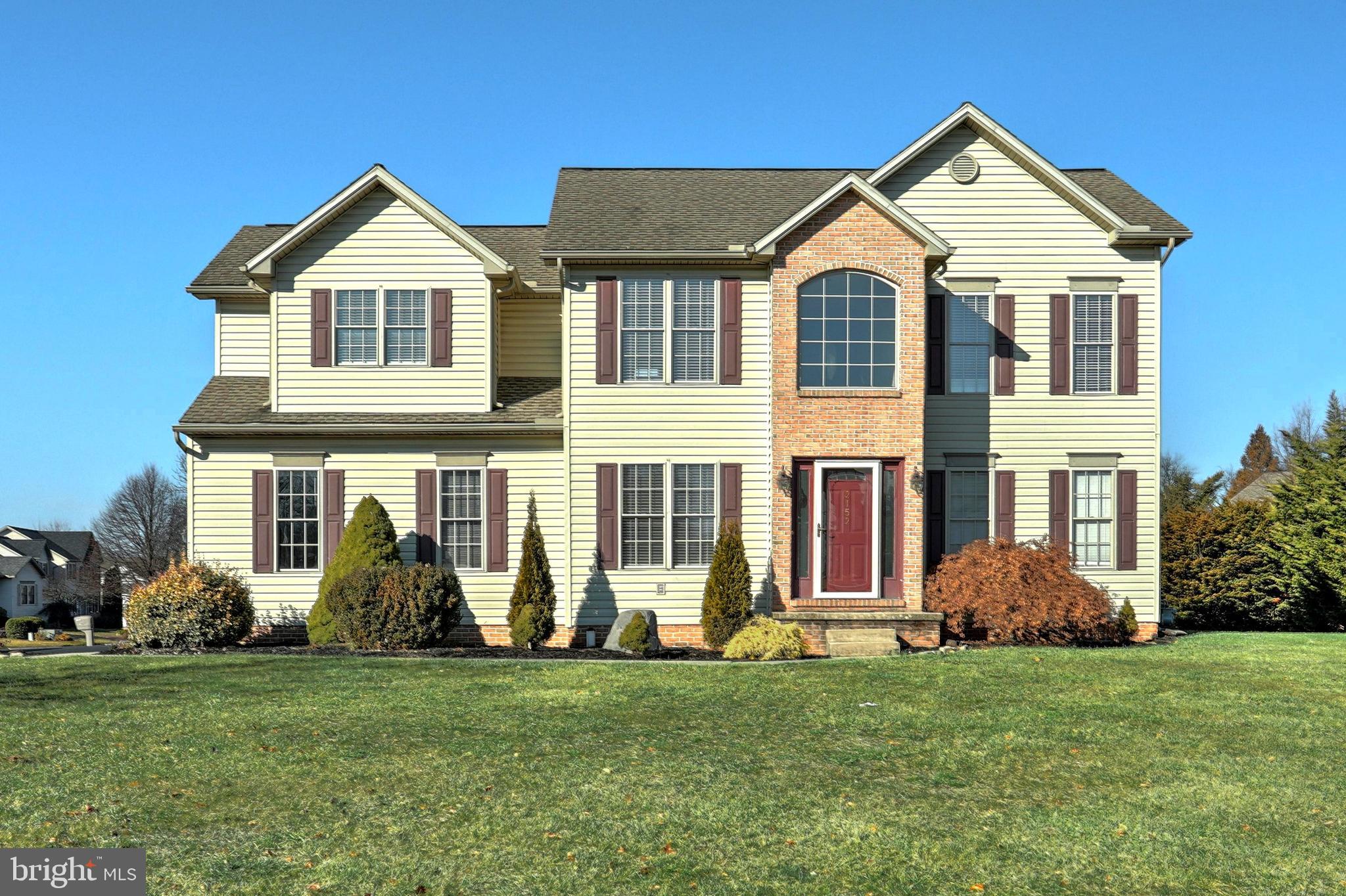Check out this spacious colonial located in convenient Aslan Heights!  Features a 2-story foyer with hardwood floors, eat-in kitchen with stainless steel appliances, granite counter tops and access to the large rear deck with retractable awning, perfect for those cookouts.  Living room with gas log fireplace and  separate formal dining room.  2nd floor has huge master suite with sitting area, walk-in closet and spa-like bathroom.  3 additional nice size bedrooms, a full bath and convenient 2nd floor laundry finish out the upper floor.  The finished basement offers a 5th bedroom, office and rec room. The property sits on a level corner lot with end-load garage and large detached shed.  If you need a home with plenty of space, this is it!  The location is hard to beat- only minutes from RT30, schools, parks, shopping and hospitals.  Don't miss out!!