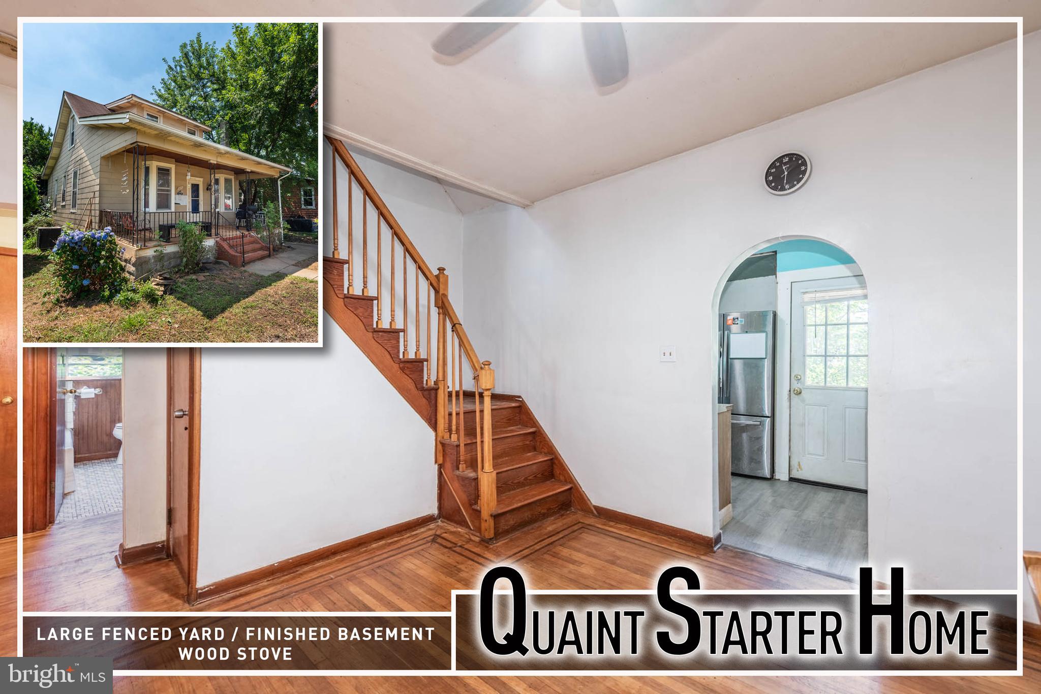 Fantastic opportunity to own this charming Cape Cod offering three finished levels of living space and endless potential! Whether you're a first-time buyer ready to build instant equity with a few cosmetic updates or an investor looking for your next project, this home is full of possibilities. Features include a spacious living room with a cozy wood-burning stove, a separate dining room with beautiful inlaid hardwood floors, an updated kitchen with stainless steel appliances, a main-level bedroom and full bath, two additional upper-level bedrooms, and a fully finished lower level with a family room, fourth bedroom, and convenient half bath. Outside, enjoy a generously sized yard, a detached one-car garage, and additional driveway parking. With solid bones, ample living space, and plenty of opportunity to add your personal touches, this home is an exceptional value!