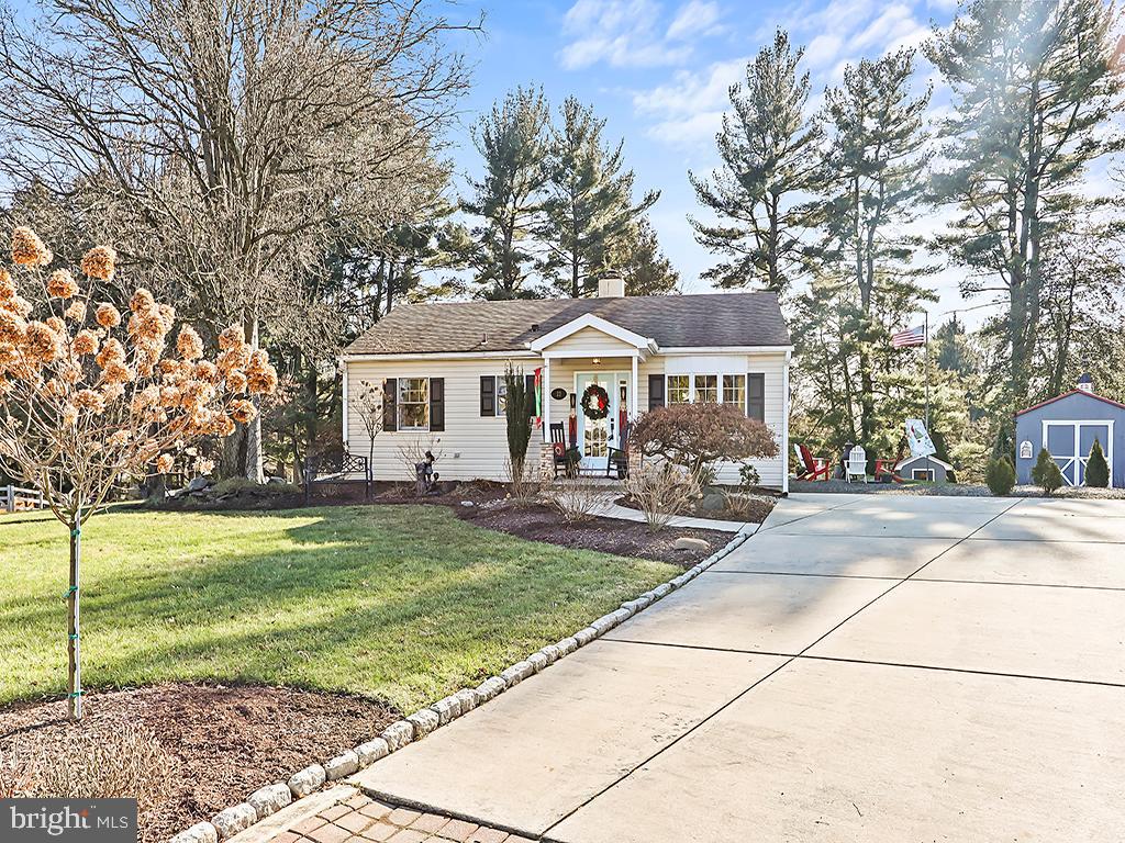 Welcome to 22 Elm Terrace in picturesque Hillside Village. Located on a quiet cul-de-sac, this fabulous ranch home in the Central Bucks School District is in move-in condition for you. From the minute you pull up on the concrete driveway (parking for 6 cars) you will be impressed with the view of the newly designed landscaping done in 2021, providing continuous floral galore spring through Fall. The main level provides a spacious living room with wood floors that continue down the hall and into all three bedrooms. The entire interior of this home was newly painted in 2021. The eat-in kitchen features stylish quartz counters, subway tile backsplash and stainless steel appliances.
> All three bedrooms have light up closets on the main level. The bathroom on the main level is updated and provides a nice closet.  The lower level has a large family room, ceramic tile floor, recessed lighting, a cozy wood-burning fireplace and a second full bath. The lower level also has a full-size utility room with washer and dryer. An additional storage room is on the lower level also. Bilco doors lead you to your spacious backyard. Pull Down Attic access for additional storage. The yard has a beautiful deck overlooking the back property. Two oversized storage sheds provide you with additional storage needs. The backyard is very private and spacious to enjoy all your outdoor activities.
Minutes from Peace Valley Park, Doylestown shops, schools, restaurants, shopping and major transportation routes. Square footage includes finished basement area.
Seller's looking for end of Feb settlement.
Click on video tour above.  Additional items for sale under Document tab.

 Specials:
> New Gutter Guard System 2022
> New professional landscaping 2021
> Entire Interior newly painted 2021
> Wood Burning Stove Family Room
> Concrete driveway enough parking for 6 cars
> Special line and set up for a generator if needed
> Central Bucks School District