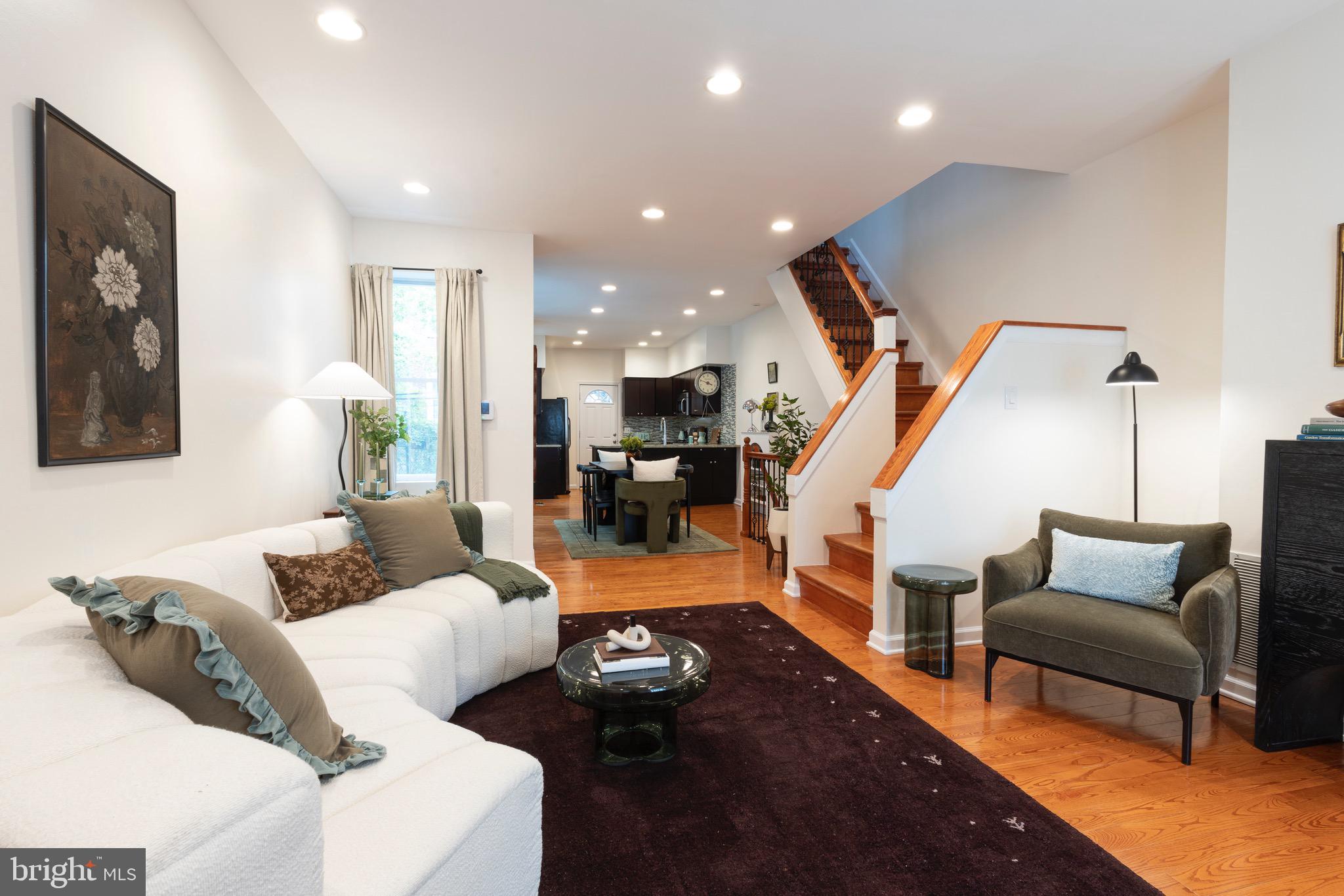 Welcome to 5551 Chancellor Street. This well loved 3 bedroom home in the heart of Cobbs Creek is ready for its next caretaker. The first floor features a warm and inviting open floor plan with plenty of natural light, hardwood floors, and recessed lighting throughout. The updated kitchen has ample cabinet space and room to cook and entertain with ease. Upstairs you'll find a 3 well sized bedrooms and tastefully updated bathroom. Laundry is in the unfinished basement which also has plenty of room for storage.  The back yard has plenty of space to grill and host and the porch is a great place to hang and take it all in. There's also central air so you'll be cool all summer long. Some houses just feel right and this is one of them. Come check it out today!