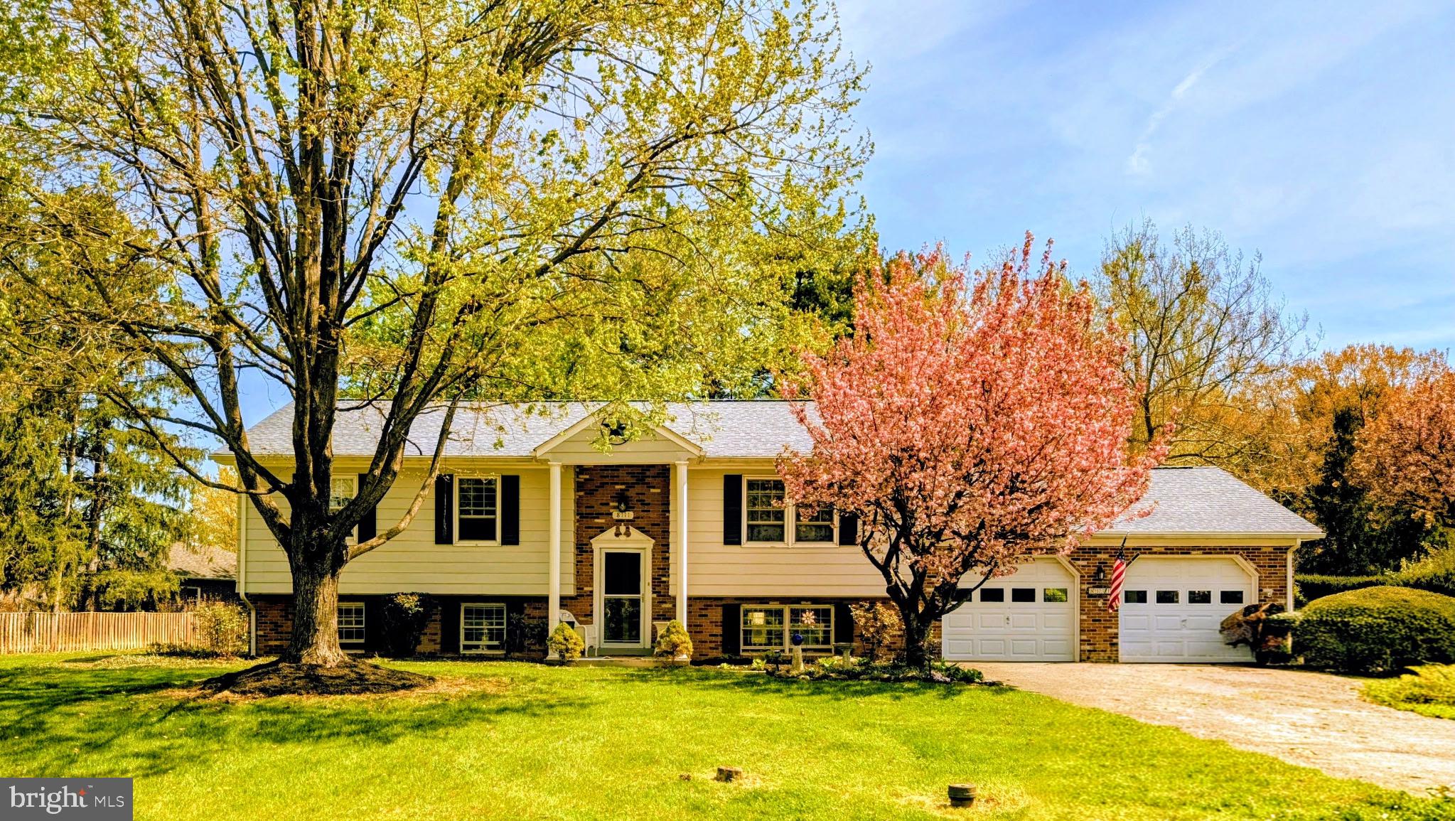 Location, Location, Location! Sought after CLOVER HILL well maintained split foyer with so many upgrades and improvements you'll want to see this one immediately!  This 4 bedroom home has much to offer including updated kitchen  in 2020 with quartz counter tops and Stainless steel appliances.  There's a breakfast bar in the kitchen for added convenience too.  The adjoining sunroom is where you'll have a panoramic view of the gorgeous yard and landscaping.  This sunroom features casement windows with wood flooring and leads to a small deck to access the rear yard.  Through the living room you'll find the formal dining room -the great space for formal gatherings or parties.  The primary bedroom is spacious with adjoining primary bath featuring double sink vanity and shower.  There are 2 other spacious bedrooms and a hall bathroom with ceramic tile bathtub too.  Each bedroom has closets for ample storage.  
The lower level has an additional bedroom with full size windows making this bright and cheerful!  The HUGE family room has a wood burning fireplace with wood stove insert that conveys.  The flooring is "LifeProof" by Home Depot with built in insulation .  There is an additional bathroom with walk in shower.   The lower level  has many possibilities for having multi-generational living for families.    There is garage access from the lower level where you'll be surprised by the space! This is truly an "oversized garage!"   Car buffs or a great space for just hanging out, this is the spot!!!
Don't forget to check out the backyard.  This is such an peaceful space with lots of greenery and mature trees.  The owner mentions that there are birds, and other critters, including deer that sometimes wander n  so you'll feel like you're int he country, but in fact, you're minutes from shopping and restaurants!
For those that are handy....there's even a workshop!  The workshop has electric and ample space to be  potting shed, or wood working.
Upgrades and recent improvements include: Roof  and new gutter system 2020, Heat Pump replaced in 2019, Water softener 2026, new sump pump 2021, new well pump in 2025, , UV light,  new Garage door w/opener, 2026, New clothes washer 2026,  Many Windows on the upper level have been replaced
There's so much to see so plan to see this one today!  Some rooms are virtually staged to give an idea of furniture placement!