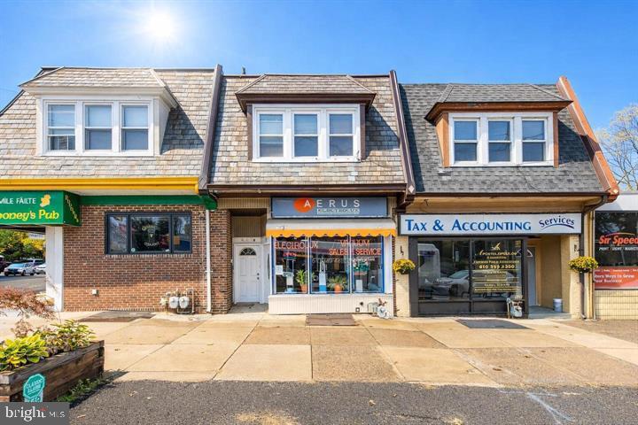 Spacious Mixed-Use Duplex in Prime Havertown Location - Excellent Income Potential Welcome to this spacious and well-maintained mixed-use duplex located in a highly desirable area of Havertown. This unique property features two large units and offers excellent flexibility for owner-occupants, investors, or business owners. The first-floor commercial unit offers a bright, sun-filled storefront with an open front area and two rear rooms, making it ideal for a wide variety of business uses. This unit also includes a full basement with a full bathroom and walk-out access. The current commercial tenant's lease expires in June 2026, providing an excellent opportunity for a new owner to operate their own business or lease the space at market rent. The second-floor residential unit, with its own private entrance, features three bedrooms, a living room, a full kitchen, and a hall bathroom. This unit is currently vacant and offers an estimated rental potential of approximately $1,900 per month. Additional highlights include freshly painted interiors, separate utilities, central air and a brand-new driveway with 4 parking spaces. The property offers ample parking, including unmetered street parking in front and multiple private off-street parking spaces in the rear, which are included with the property.