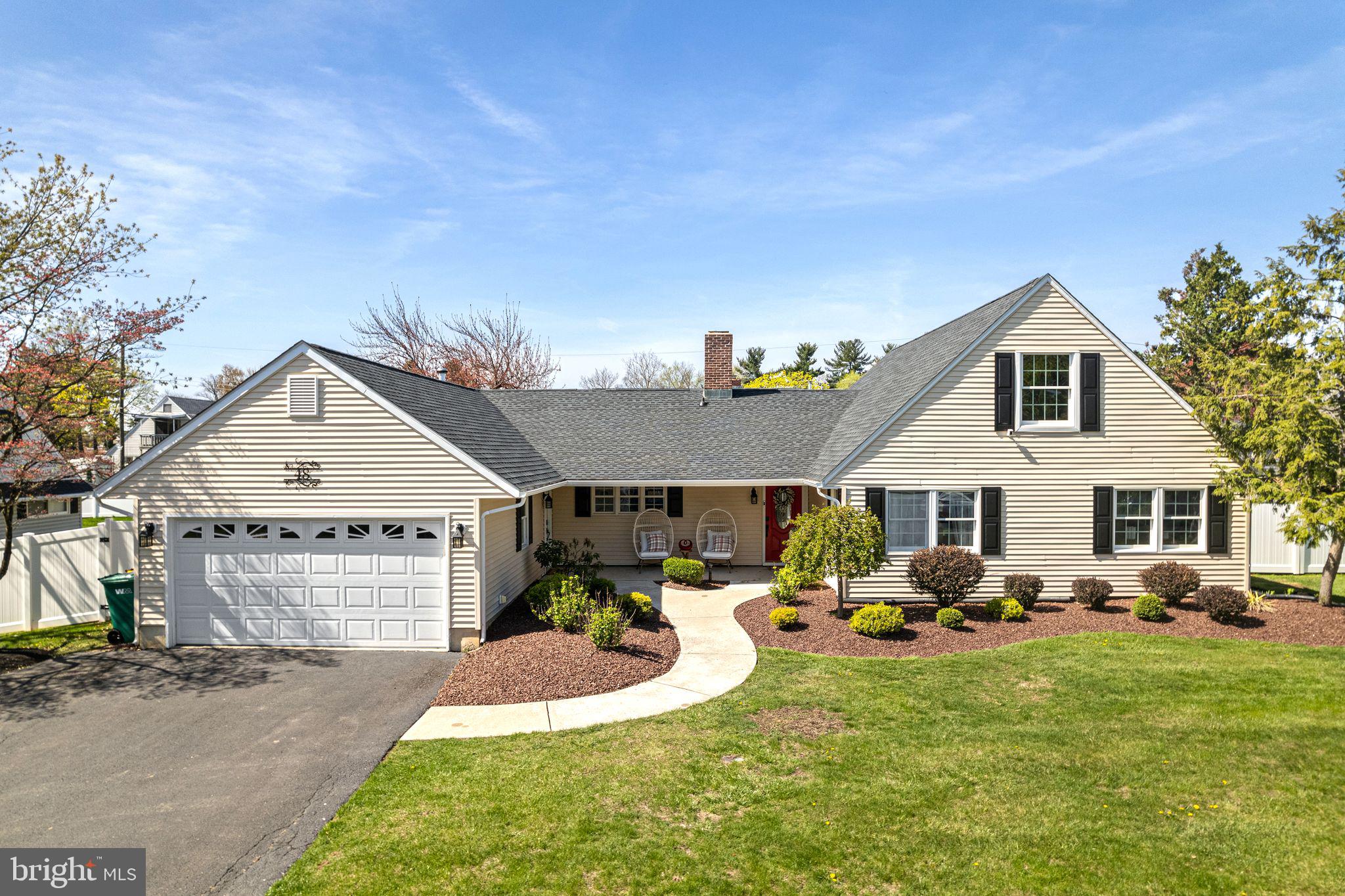 Move right in to 48 Silverbell Road, your beautiful dream home in the desirable Snowball Gate neighborhood that will surprise you with all of its fabulous and unexpected features!  This is definitely not your typical Country Clubber floor plan... begin with 5 bedrooms and 2 full baths in the main home, 2795 sq.ft. of living area and an in-law suite with another large bedroom, living room, kitchenette, 1 full bath and separate exterior entrance, and gorgeous fenced back yard ready for your summer barbecues and fire pits with friends and family. Great curb appeal starts everything off right. The first floor boasts a spacious open living room and dining area perfect for entertaining and everyday life. An exterior door leads to a huge covered porch overlooking a lush green backyard ready for fun times. Enjoy cooking? The kitchen offers oodles of countertop workspace, a breakfast bar, newer stainless appliances and a pantry for terrific storage.  A hallway off the foyer leads to an in-home office which could also serve as a 6th bedroom (has a closet) or convenient exercise room. This room shares a nicely updated hall bath with another bedroom. The spacious  primary bedroom provides two double closets and an ensuite full bath with stall shower. Follow the main staircase to two additional bedrooms with vaulted ceilings and mini-split ductless HVAC systems.  Just when you thought you had seen it all... a mudroom off the kitchen leads to a bright, sunny in-law suite with living room, kitchenette, full bath, laundry area and large bedroom. Finally, one bay of the 2-car garage has been converted to a large laundry/storage room but could easily be converted back. Newer roof (2021), newer mini ductless HVAC systems in 2nd floor bedrooms (2018/2019), 3-zone HVAC. Easy commuting to Philly, NYC, Hopewell, NJ and Princeton Corridor, and King of Prussia via nearby PA Turnpike, I-295, Route 1 and local trains. Rarely will you find such incredible move-in ready space for such a great price in the Neshaminy School District!  Don't miss this one-of-a-kind gem!