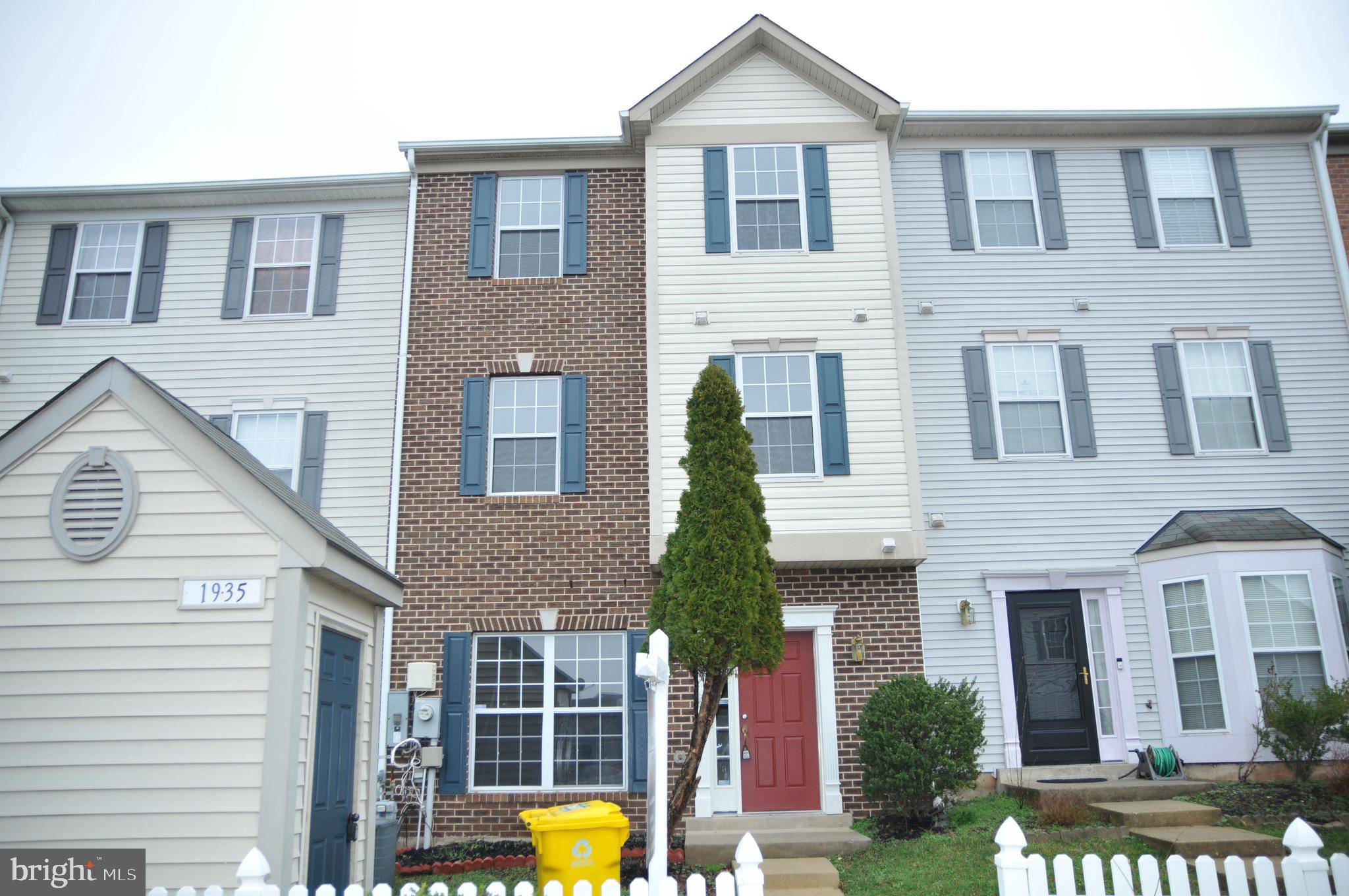 Welcome home! Gorgeous move in ready home. Large and open flowing floor plan. Main floor includes: Hardwood flooring, updated kitchen with granite and stainless steel appliances. Upper level includes: Laundry, Full Bath and two spacious bedrooms. Third level includes owner suite with walk-in closet - large master bath includes a large soaking tub and stand up shower. Great location easy commute to baltimore and dc. Small front yard with garden shed. Two assigned parking spaces right in front of the townhouse. Community center available with outdoor pool for summer get togethers. Great community with easy commuting to Baltimore or DC.
