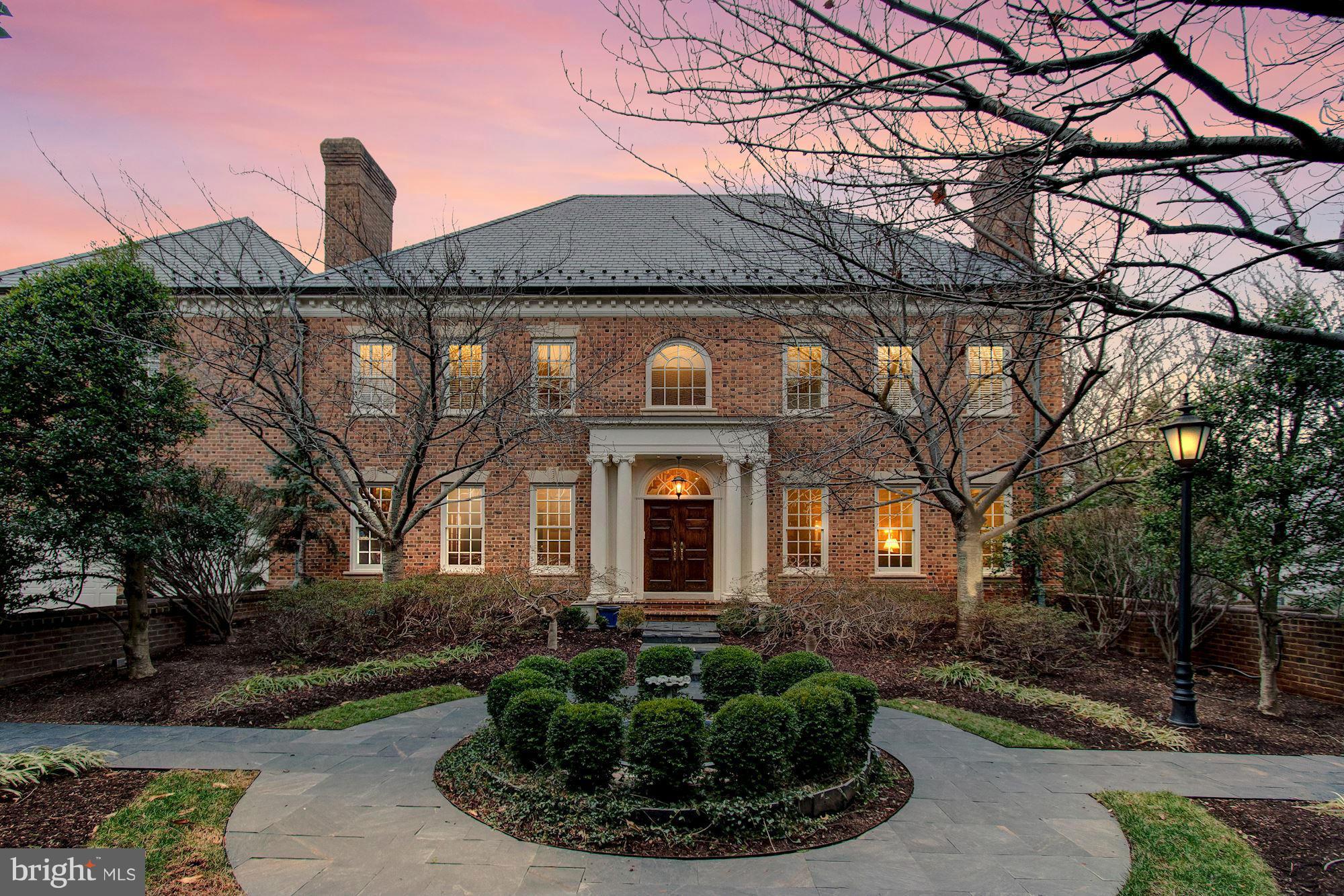 Located in McLean's coveted community of Merryhill, this stately, semi-detached residence offers sophisticated living just moments from our Nation's Capital. With one of the largest floor-plans in the neighborhood and with a quiet lot set back from the hustle of Route 123, features of this 6,500 sqft residence include: elevator to all levels, sparkling pool, 4 fireplaces, & so much more.