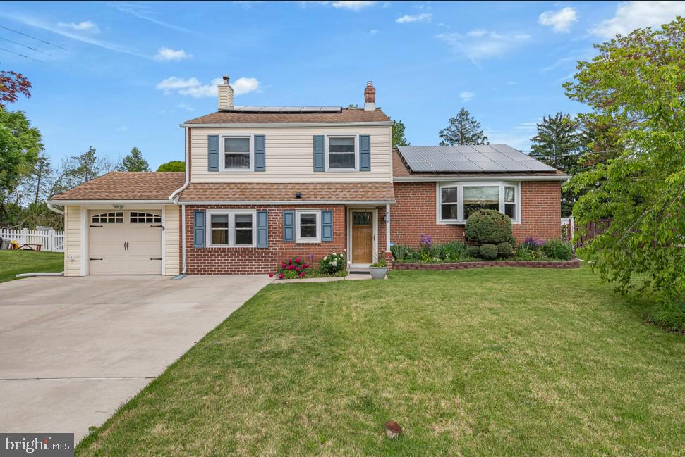 728 Caley Rd offers a rare opportunity to own a beautifully renovated and versatile home in the heart of the highly desirable Caley Elementary section of KOP. 3-4 bedrooms, 3 full baths, spacious lot, modern updates, ideal locations. Modern, high-quality finishes and thoughtful upgrades. The stunning new kitchen, stylish cabinetry, granite countertops, modern fixtures, and an open flow. One car garage converted to living space and new garage and laundry room added. Finished basement with wet bar. Beautiful in ground pool. Incredible family room complete with a modern wood stove. The large fenced in yard is perfect for kids playing and your vegetable gardens. Tons of natural light with a warm and inviting atmosphere and fully owned solar panels that will reduce your electricity bill by up to 25%. Combining modern renovations, flexible living options, and an unbeatable KOP location, 728 Caley Road offers a unique opportunity to enjoy KOP living at its finest.